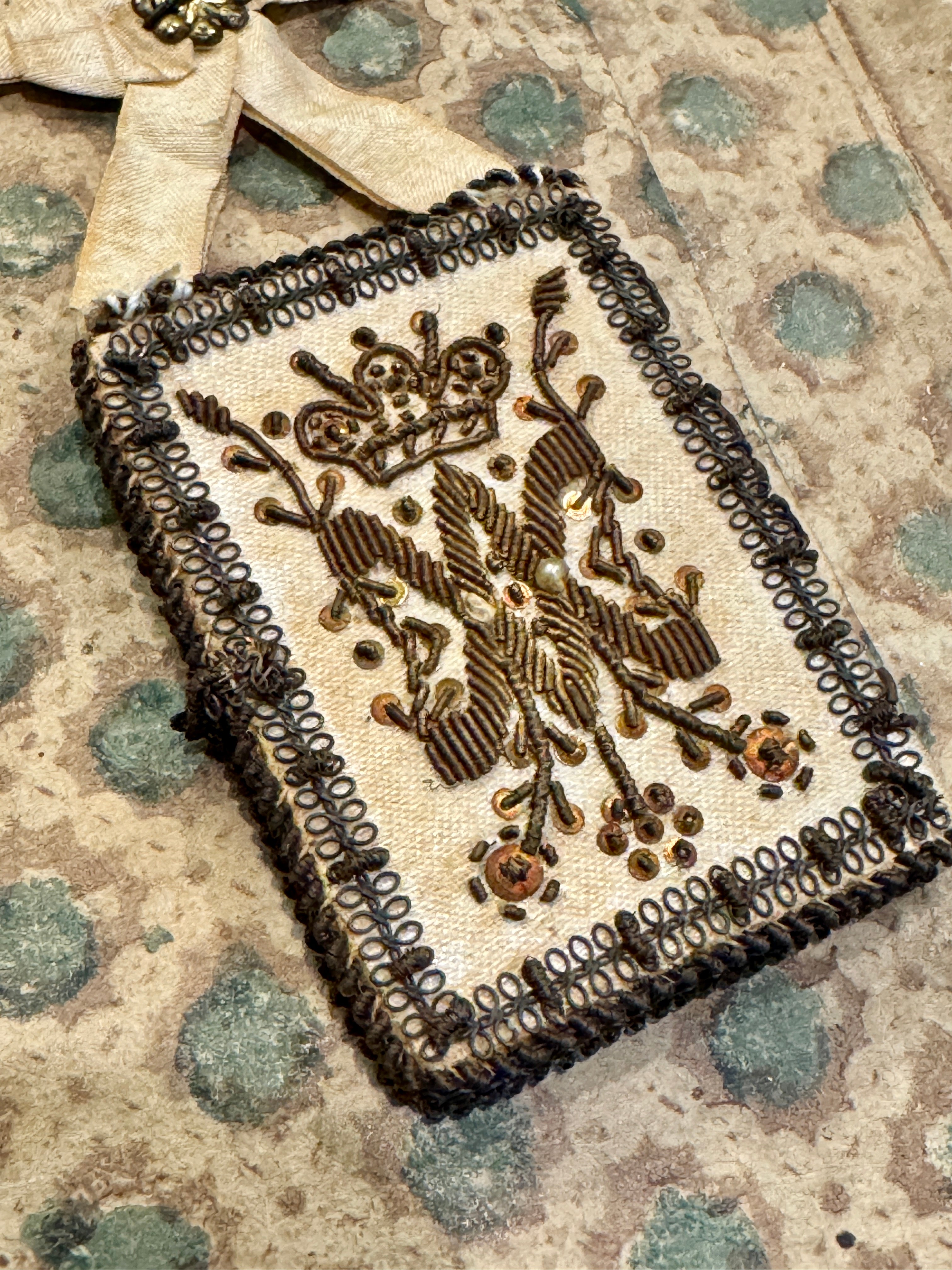 1800s Antique Scapular from France, Italy, or Spain