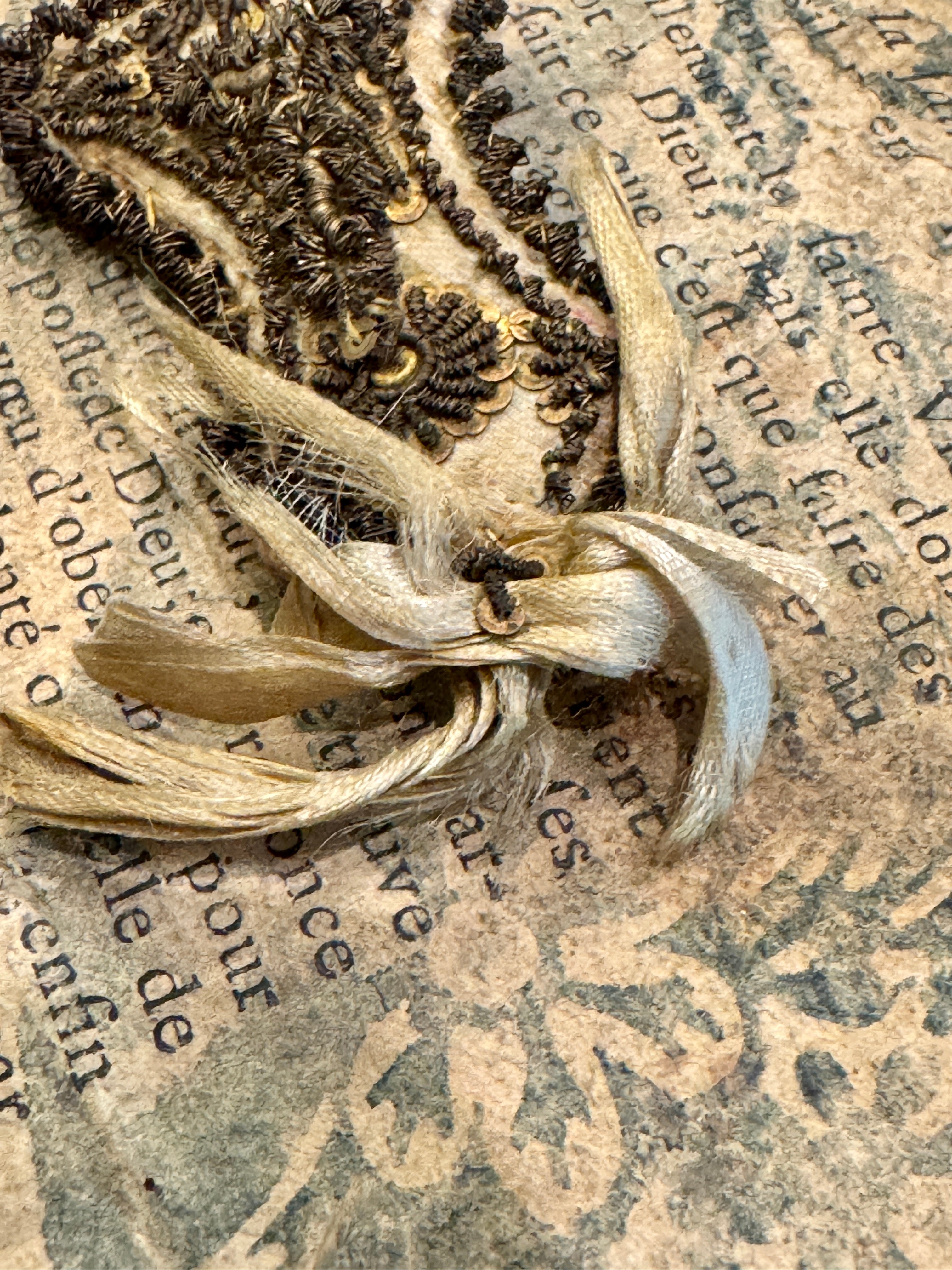 1800s Antique Scapular from France, Italy, or Spain
