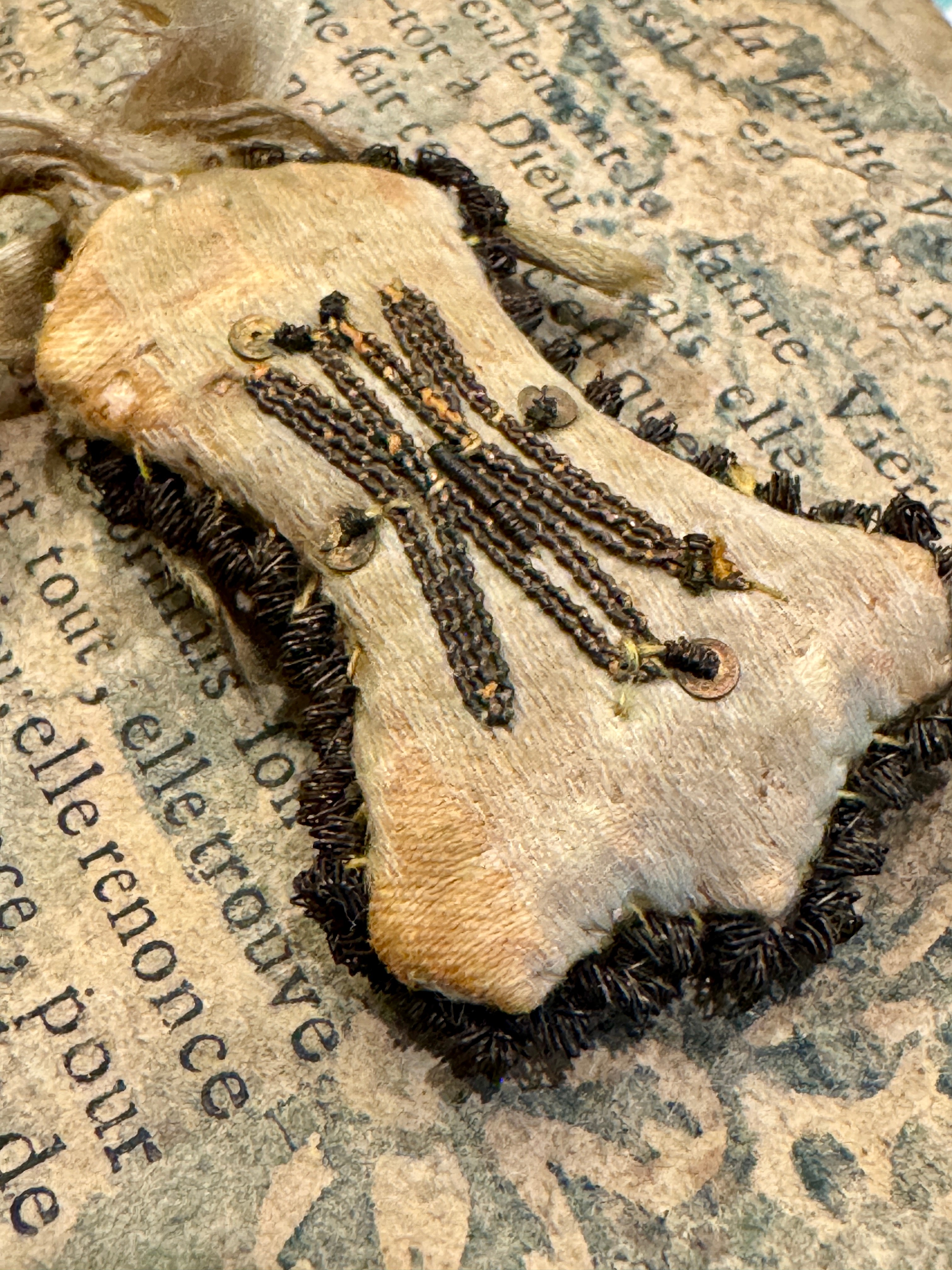 1800s Antique Scapular from France, Italy, or Spain