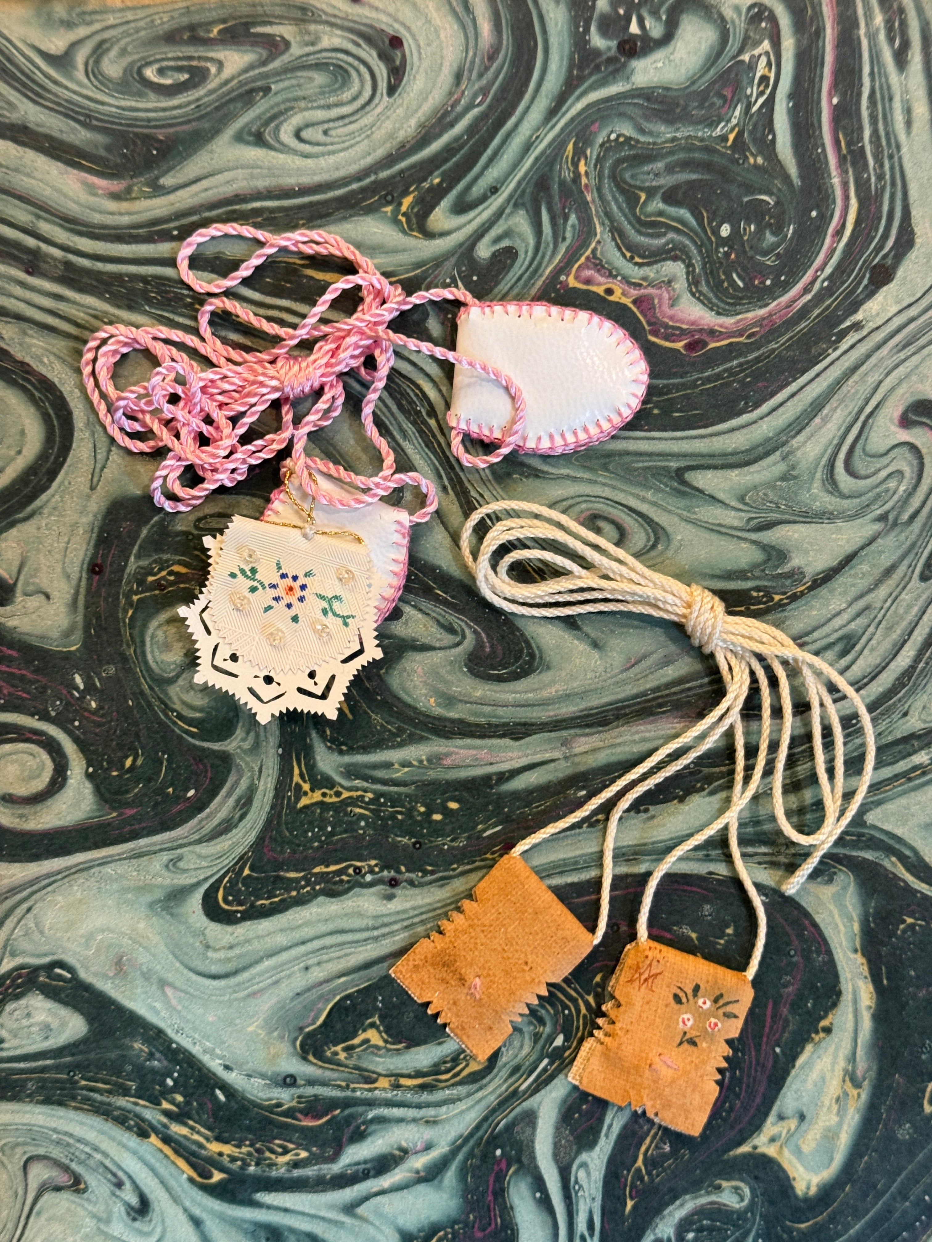 Antique Scapulars from France, Italy, and Spain