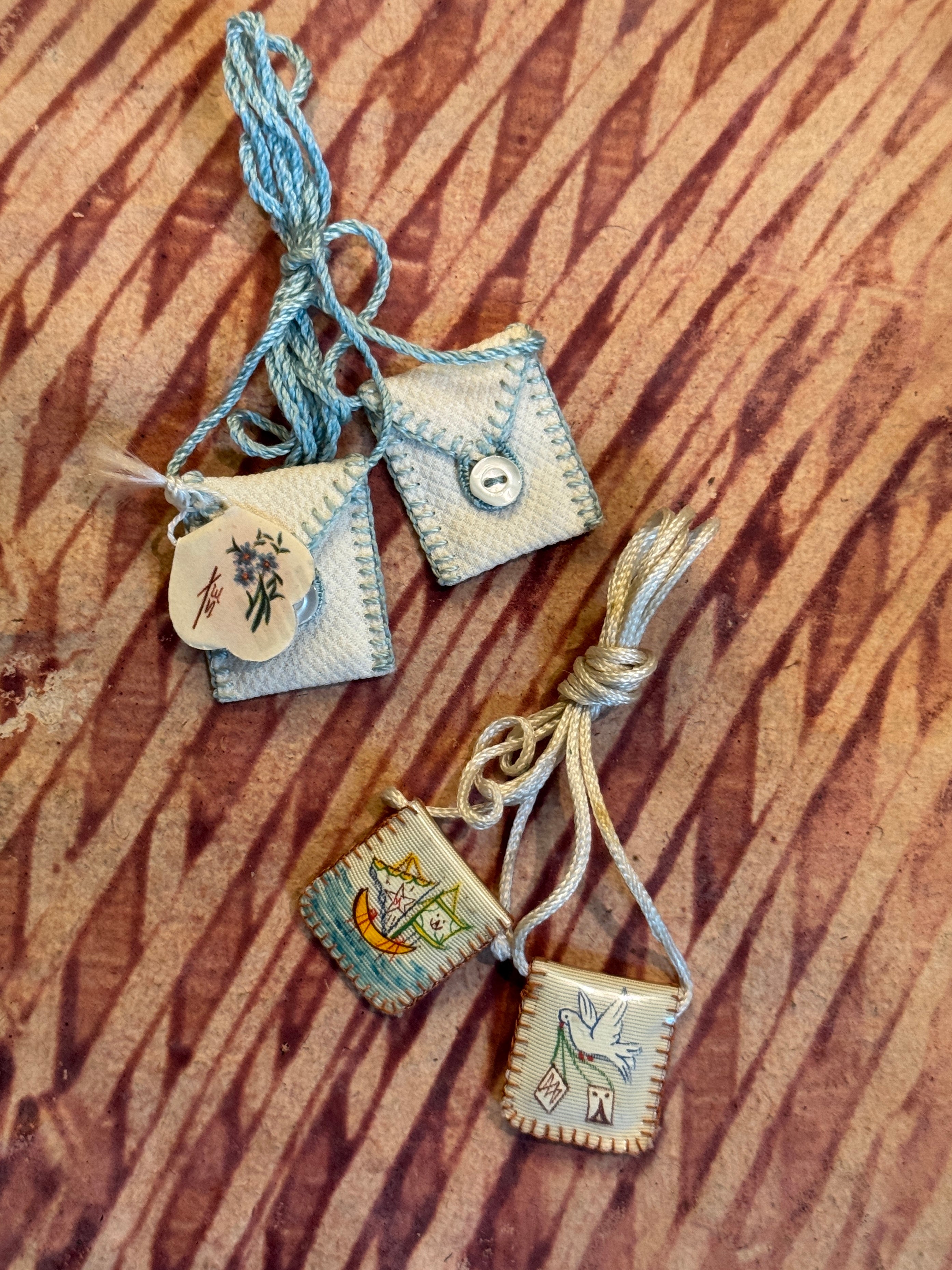 Antique Scapulars from France, Italy, and Spain