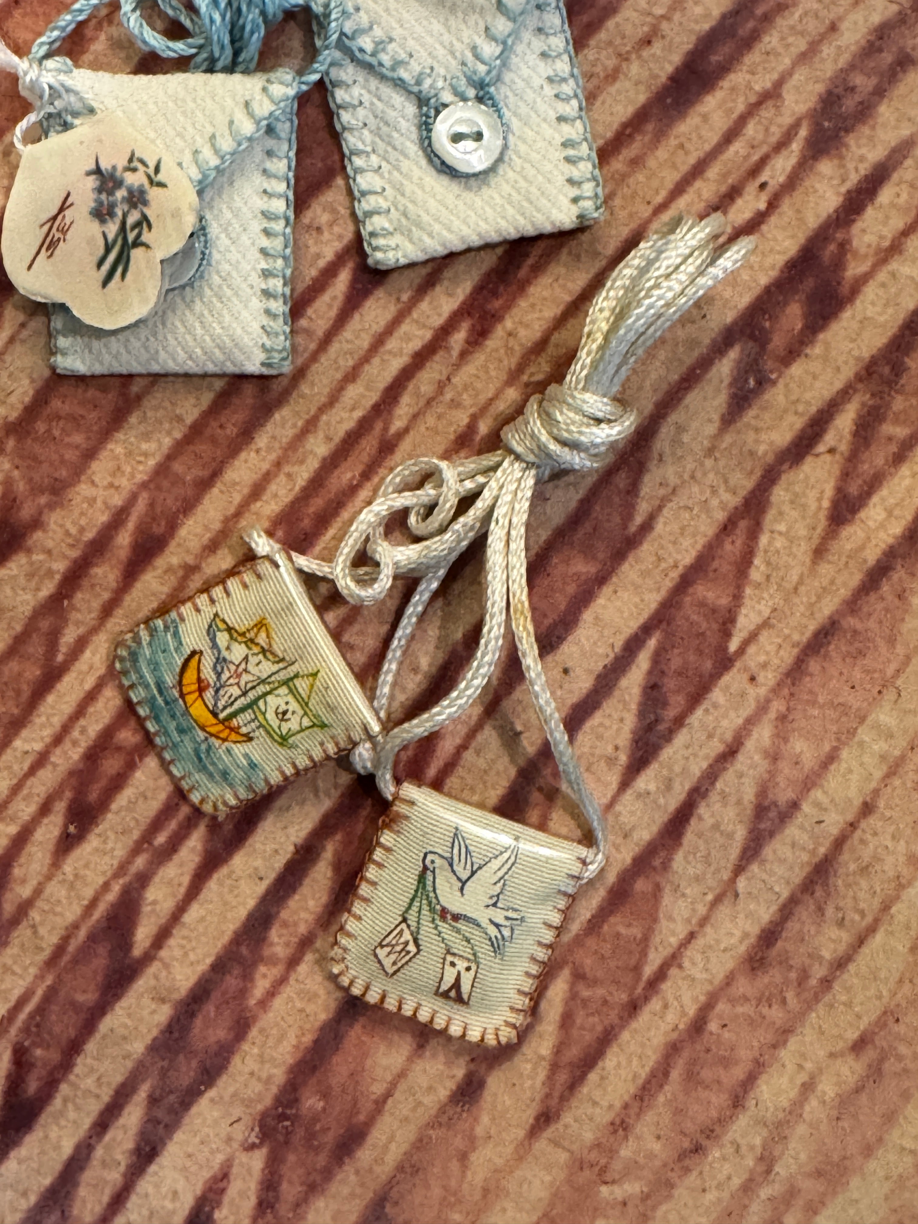 Antique Scapulars from France, Italy, and Spain