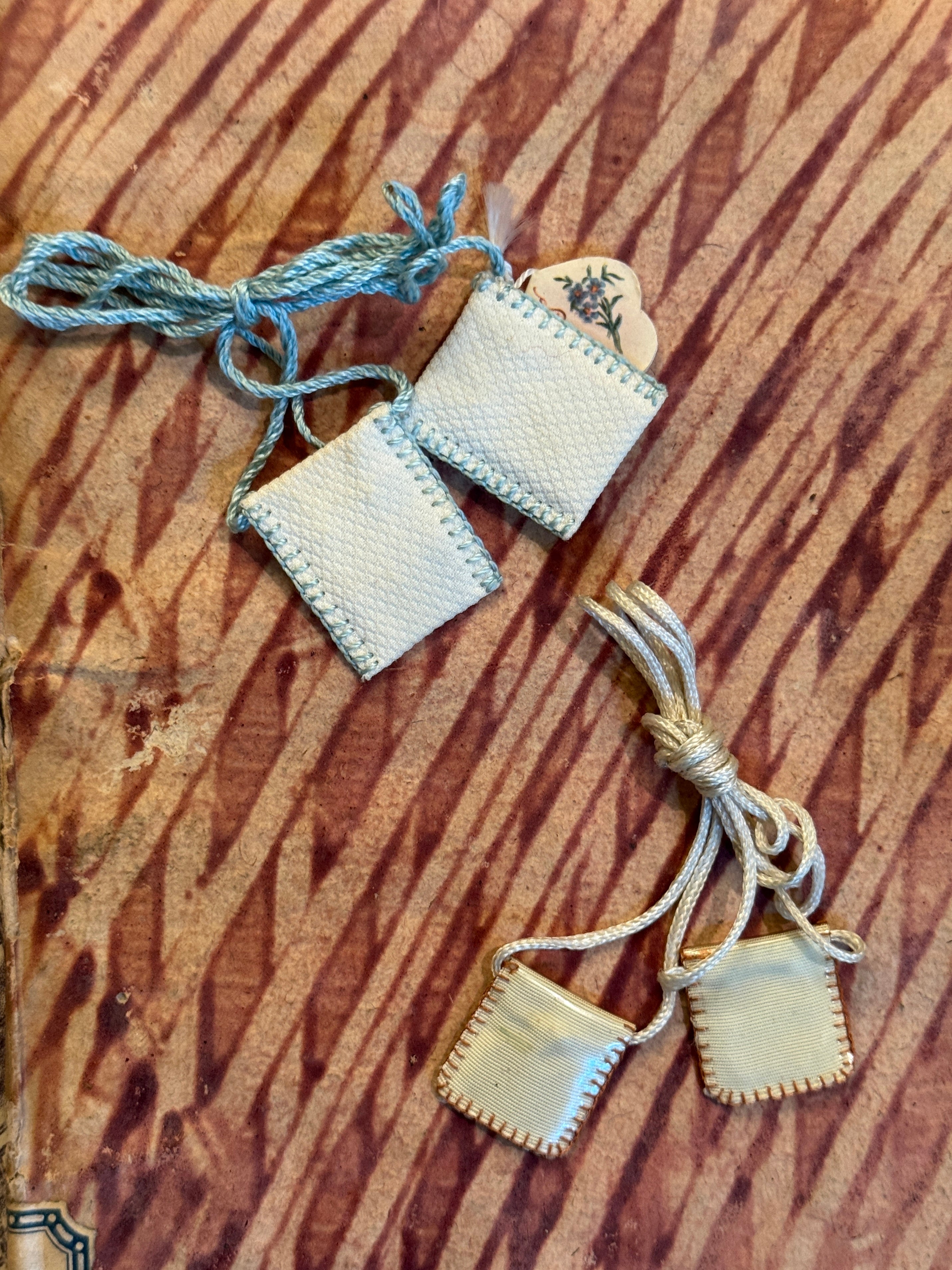 Antique Scapulars from France, Italy, and Spain