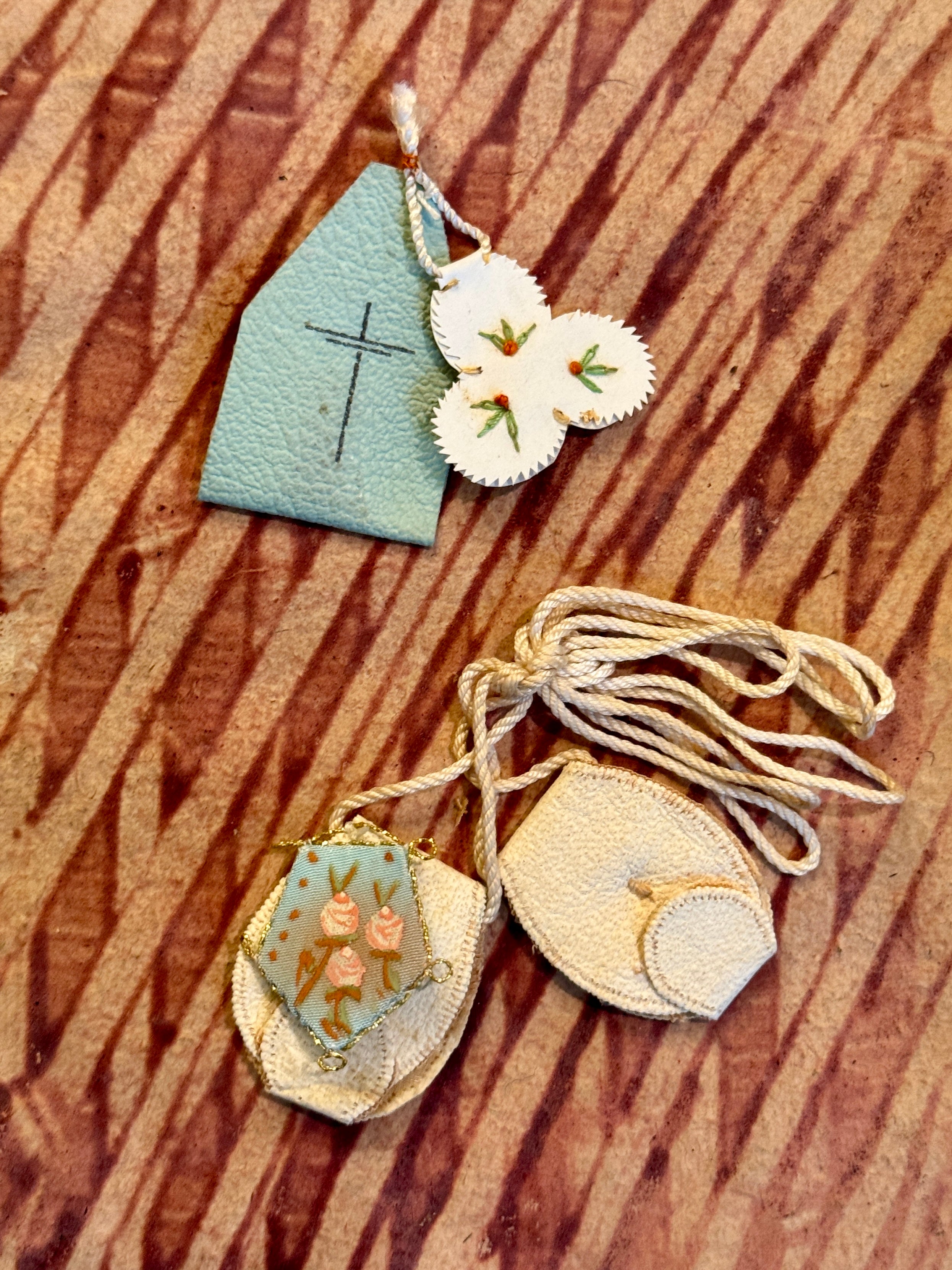 Antique Scapulars from France, Italy, and Spain