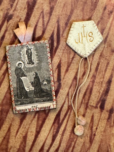 Antique Scapulars from France, Italy, and Spain