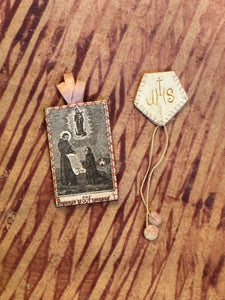 Antique Scapulars from France, Italy, and Spain