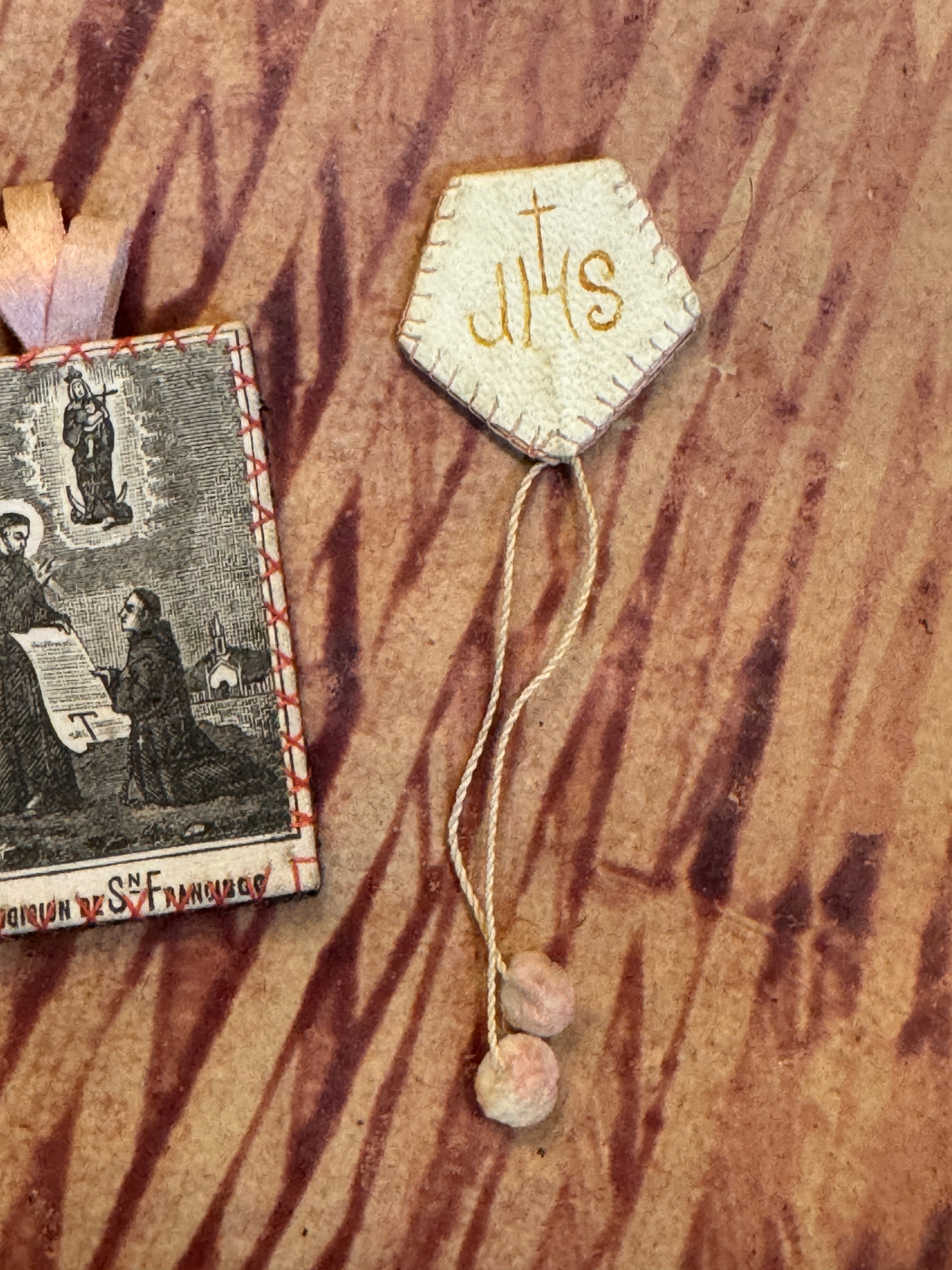 Antique Scapulars from France, Italy, and Spain