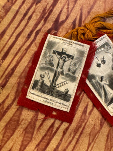 Antique Scapulars from France, Italy, and Spain