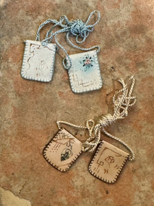 Antique Scapulars from France, Italy, and Spain