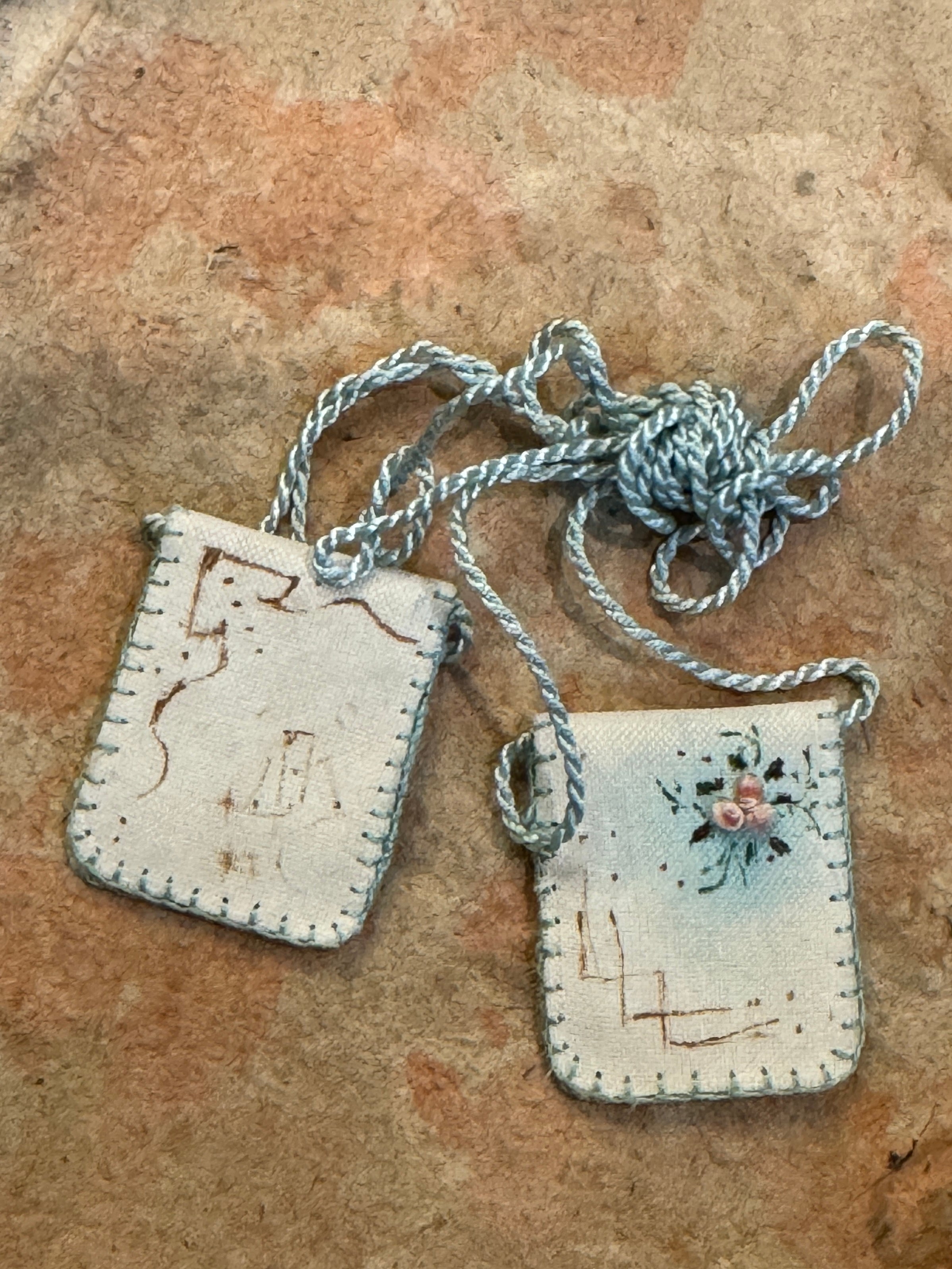 Antique Scapulars from France, Italy, and Spain