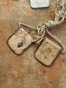 Antique Scapulars from France, Italy, and Spain