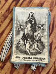 Antique Scapulars from France, Italy, and Spain
