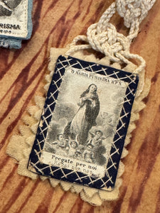 Antique Scapulars from France, Italy, and Spain