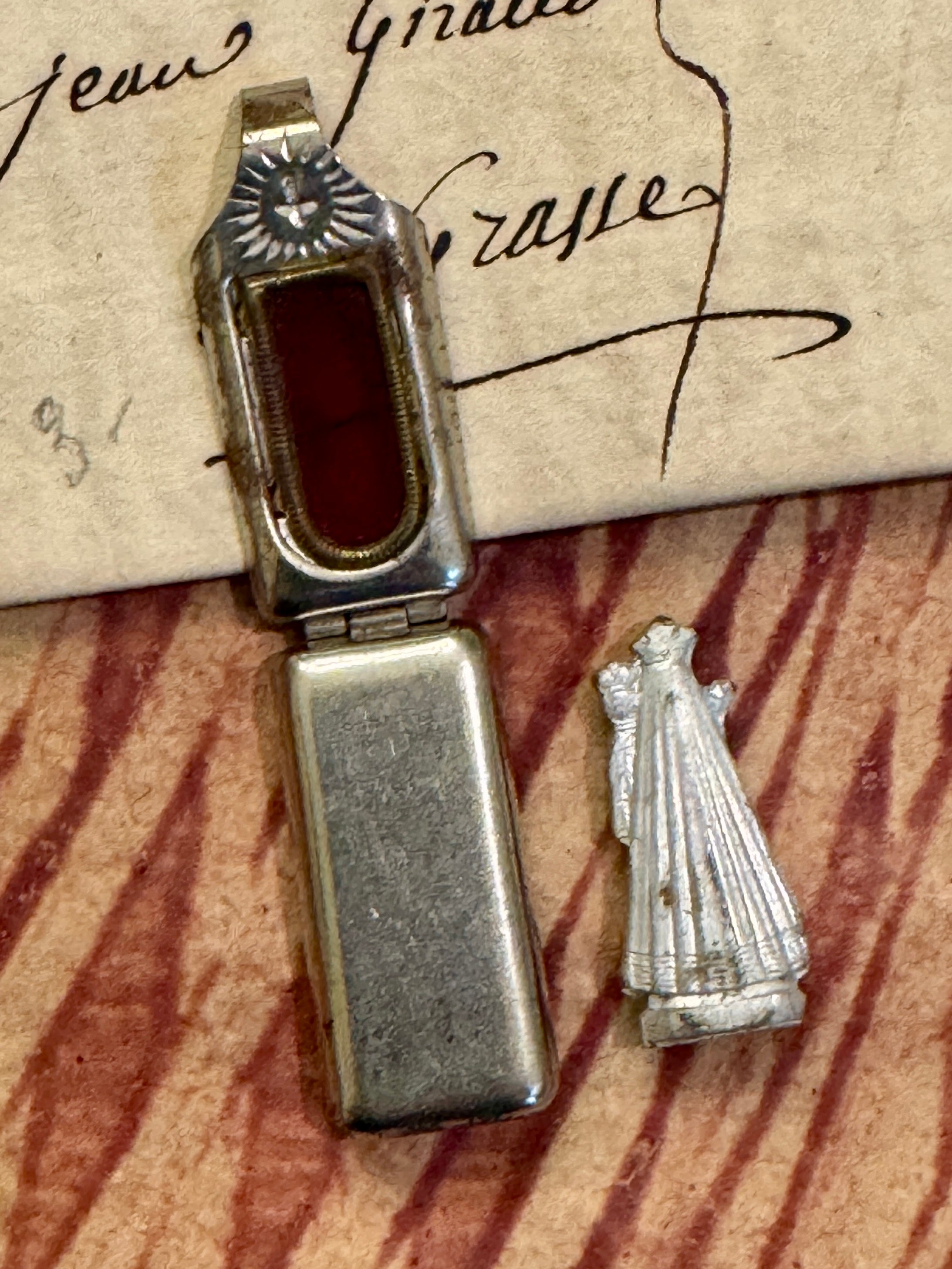 Antique Red Pocket Shrine