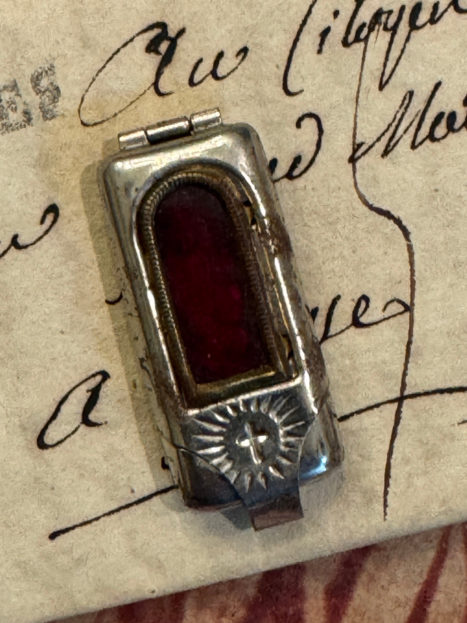 Antique Red Pocket Shrine
