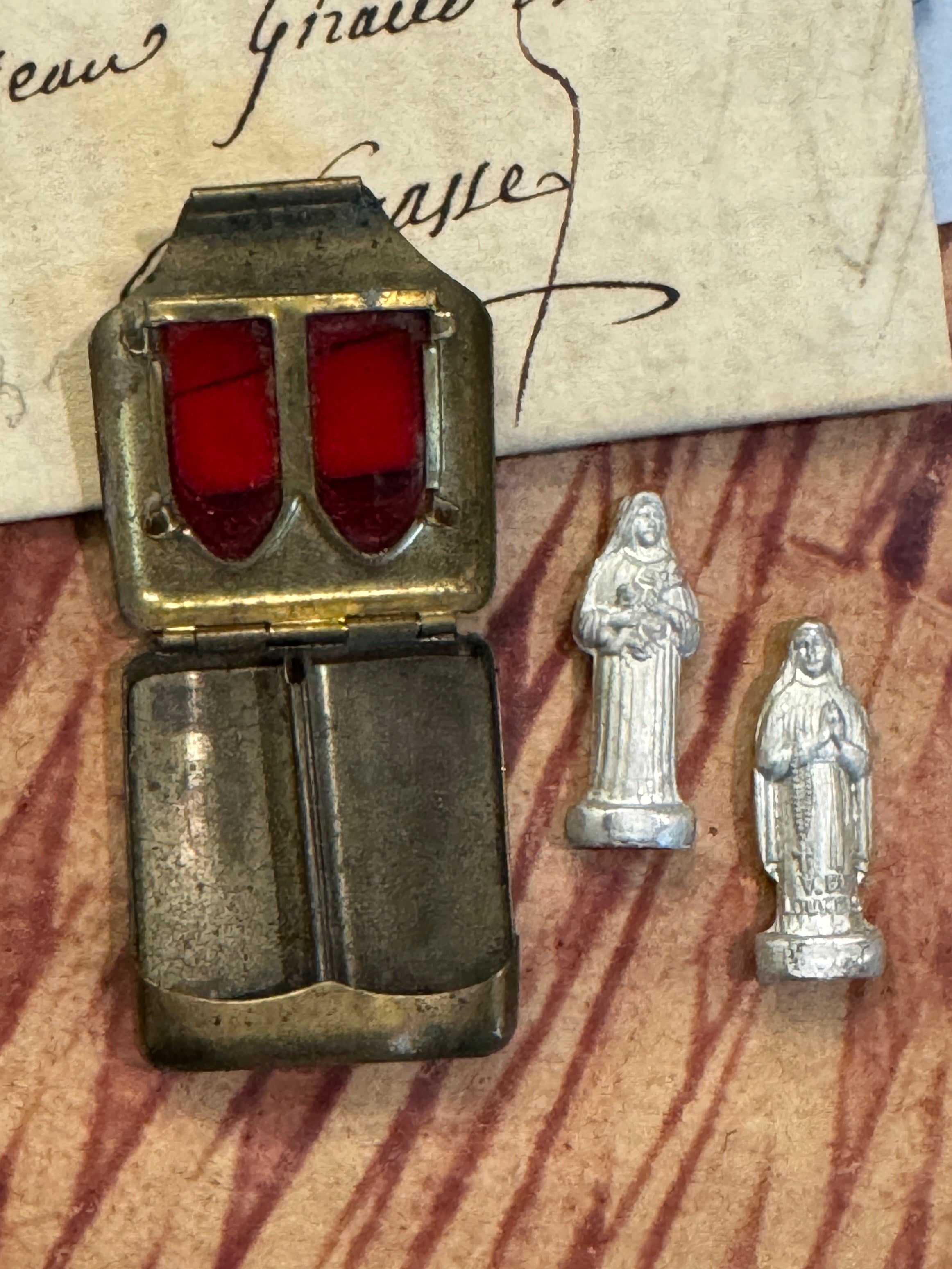 Antique Red Double Pocket Shrine