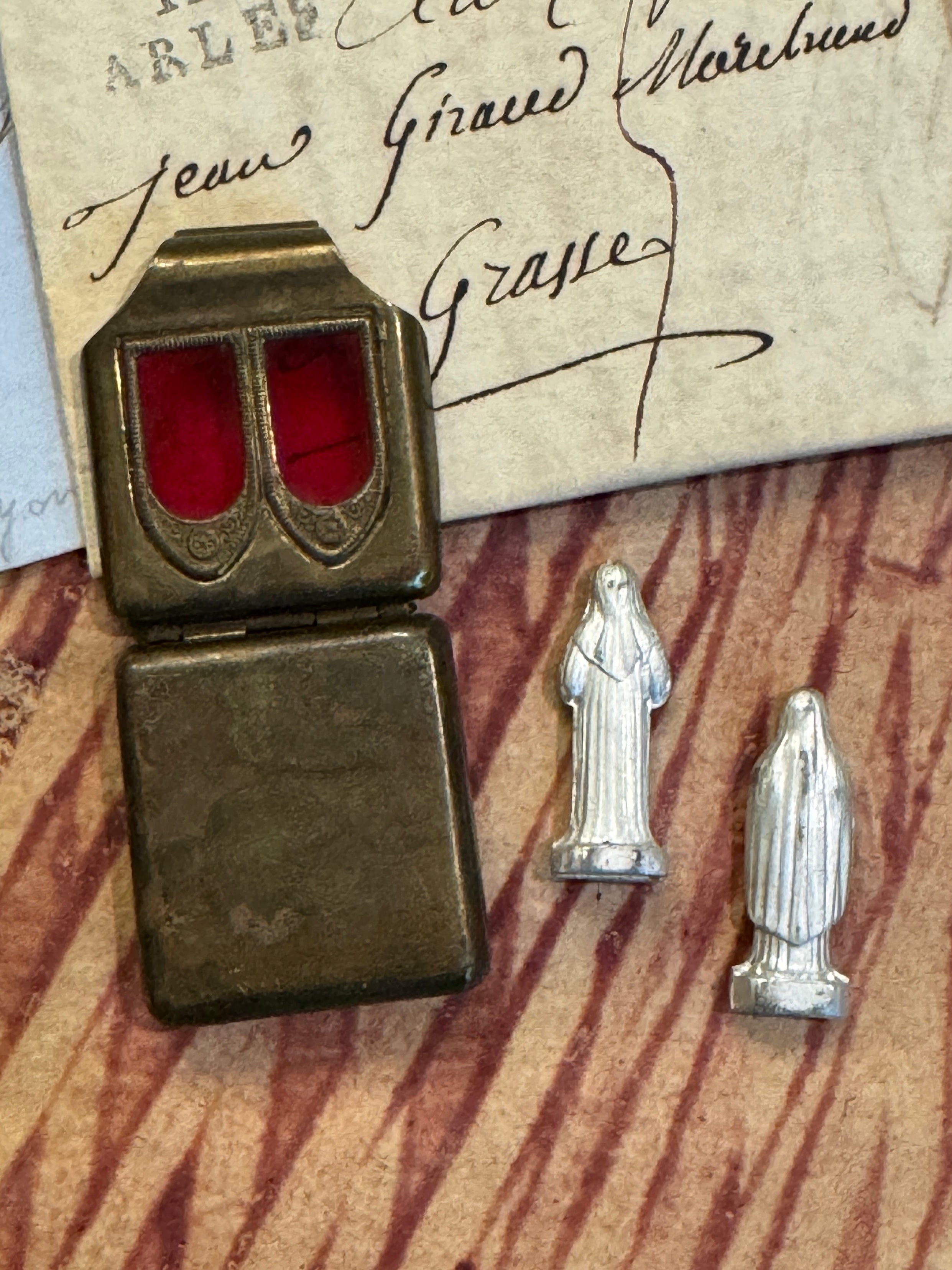Antique Red Double Pocket Shrine