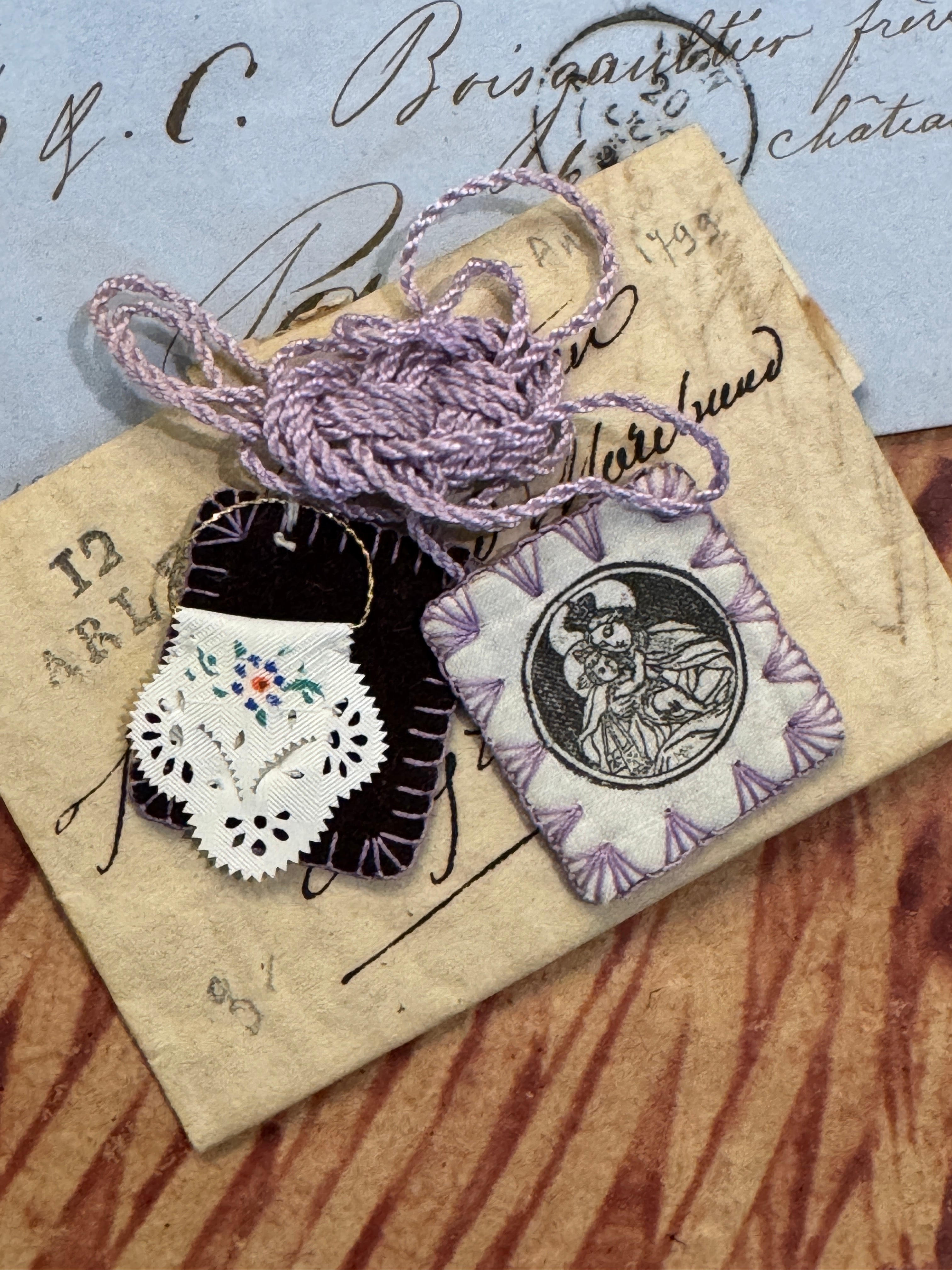 Antique Scapulars from France, Italy, and Spain