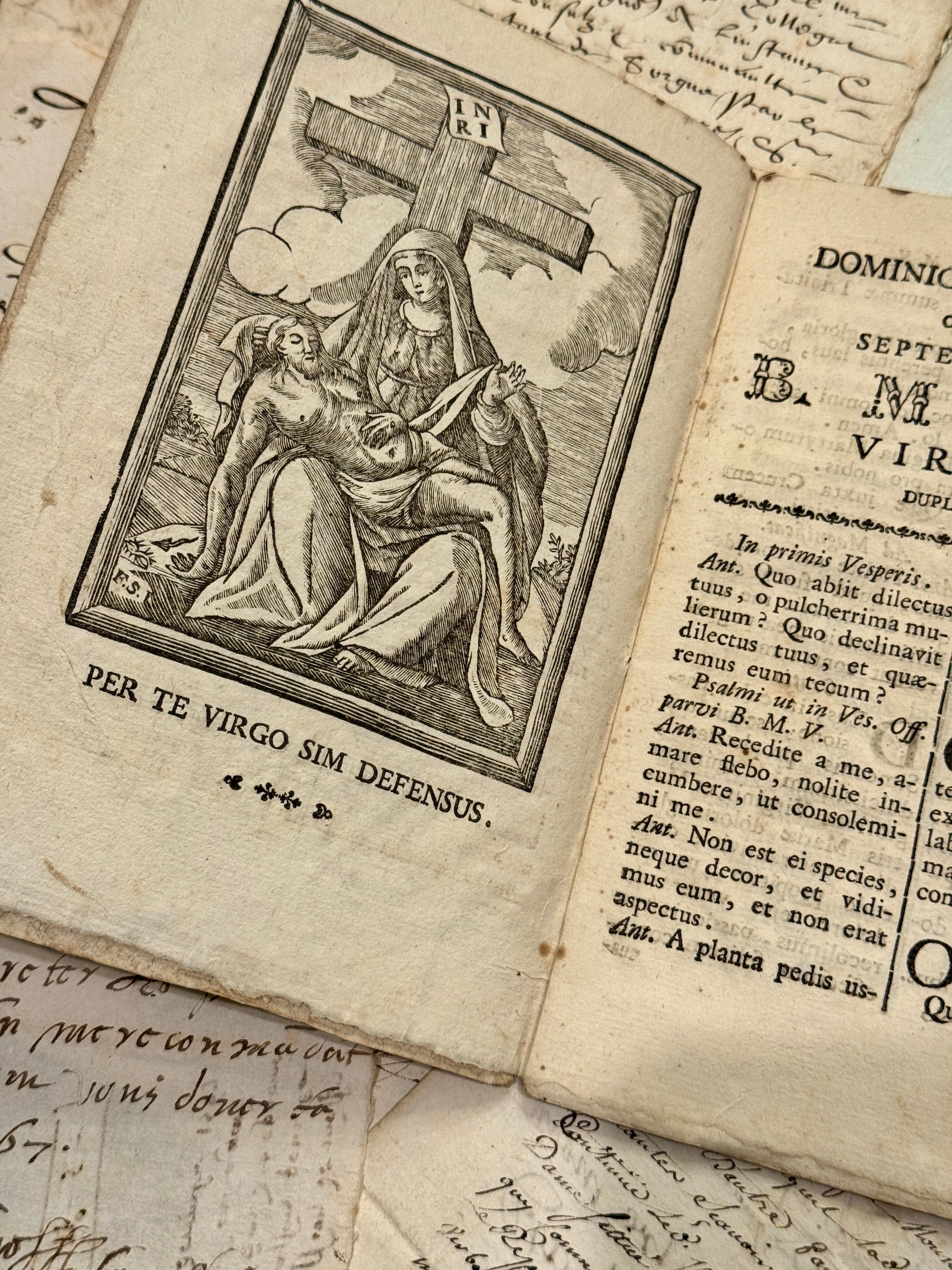 Antique 1793 French Dominote Book
