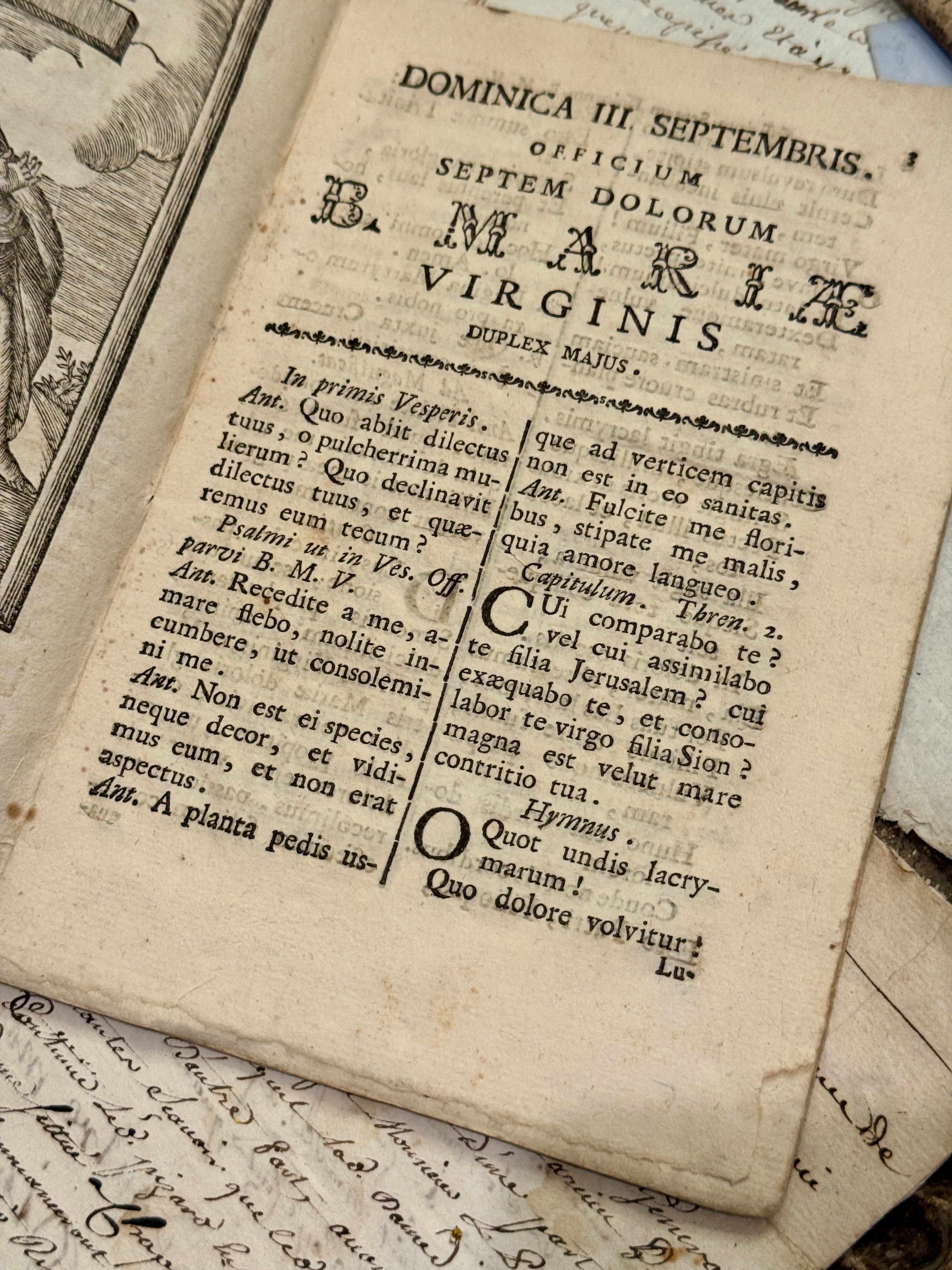 Antique 1793 French Dominote Book