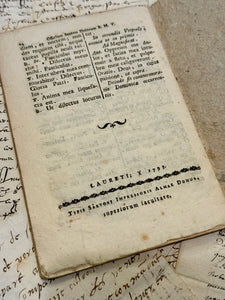 Antique 1793 French Dominote Book