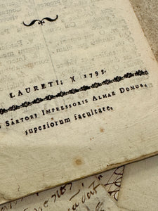 Antique 1793 French Dominote Book