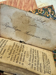Antique 1793 French Dominote Constitution Book