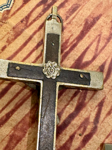 Beautiful Antique French Memento Mori Crucifixes