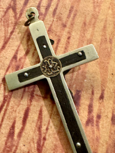 Beautiful Antique French Memento Mori Crucifixes
