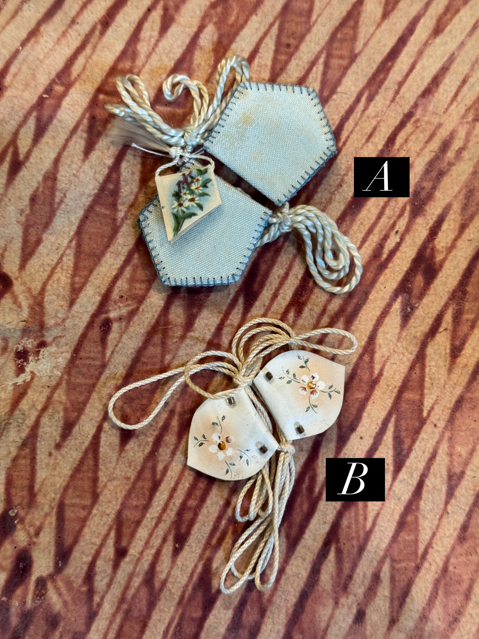Antique Scapulars from France, Italy, and Spain
