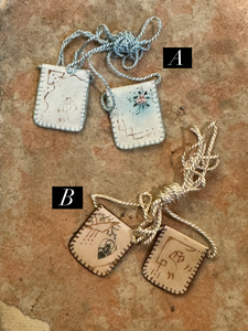 Antique Scapulars from France, Italy, and Spain