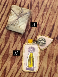Antique Scapulars from France, Italy, and Spain