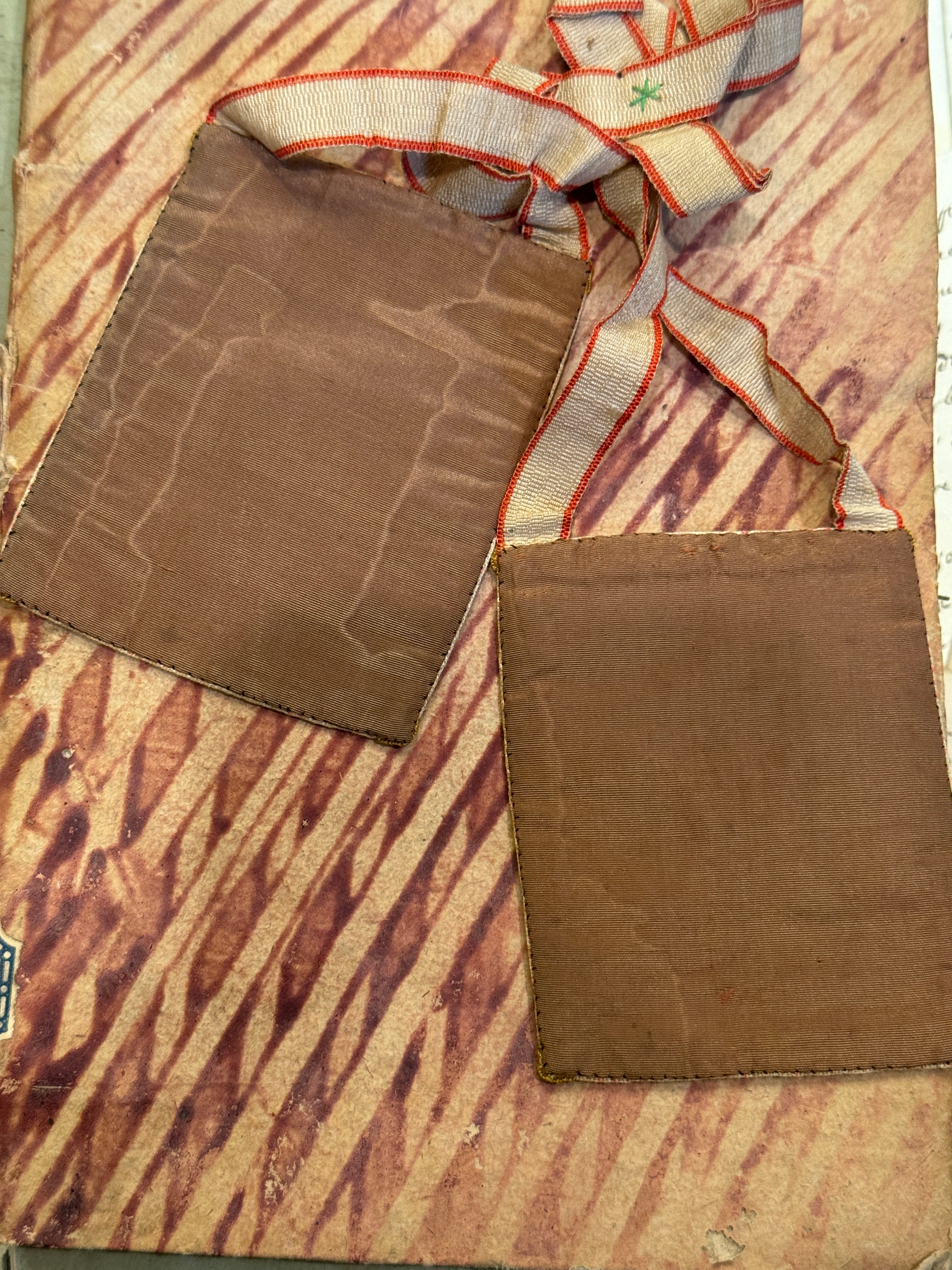 1800s Antique Scapular from France, Italy, or Spain