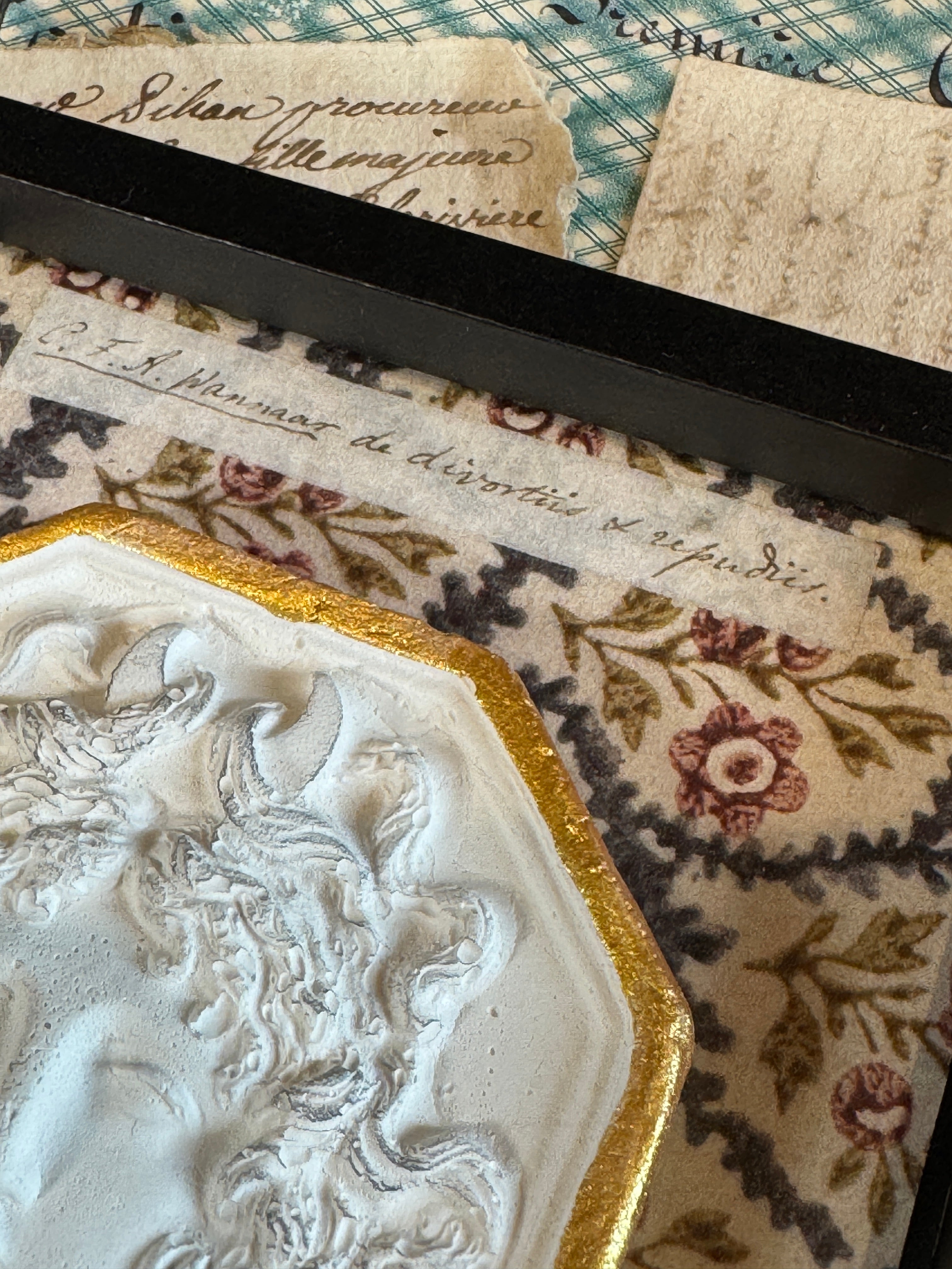 Hanging or Sitting Framed Medusa Intaglio