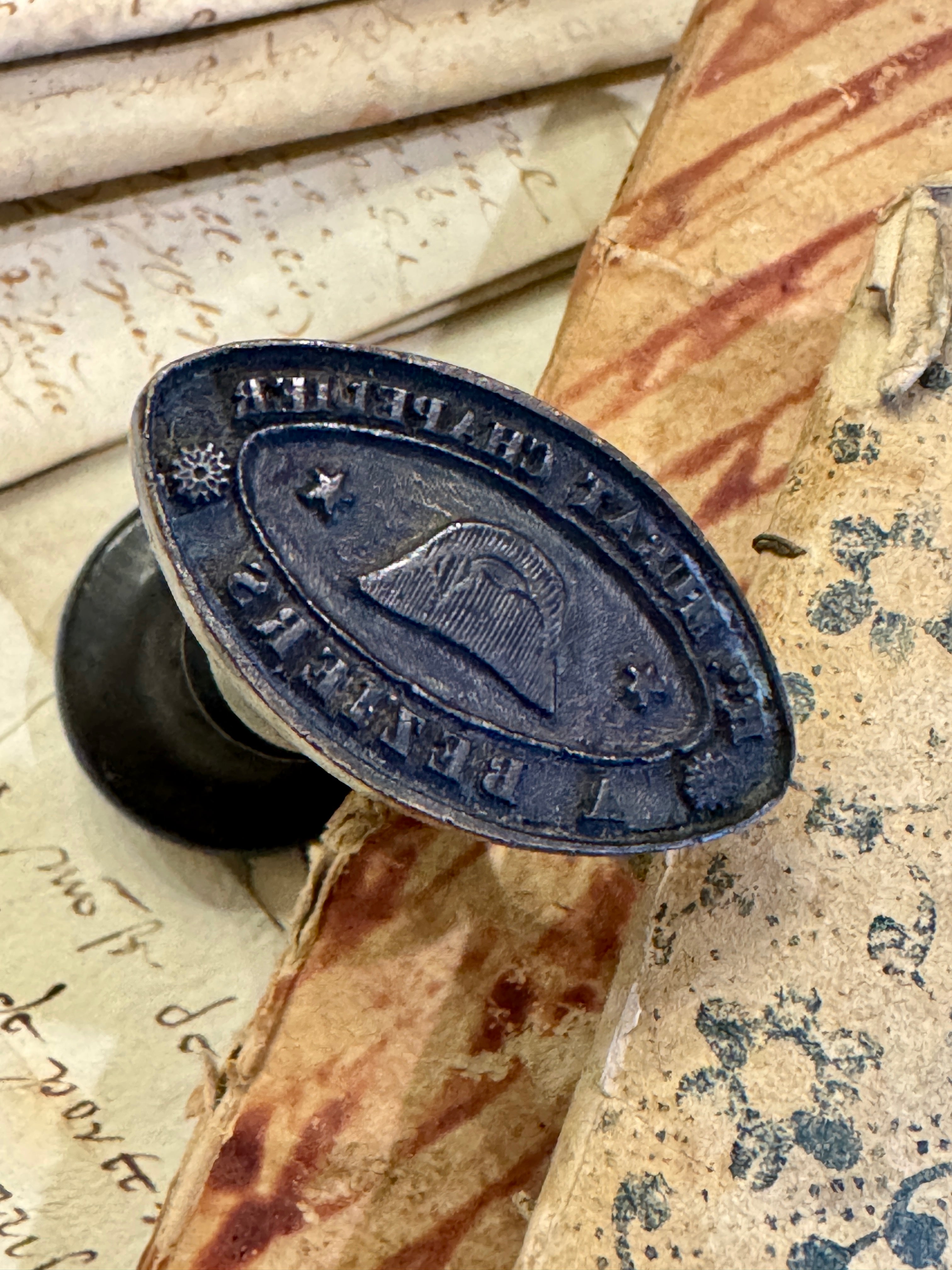 Antique 19th Century French Bicorn Seal