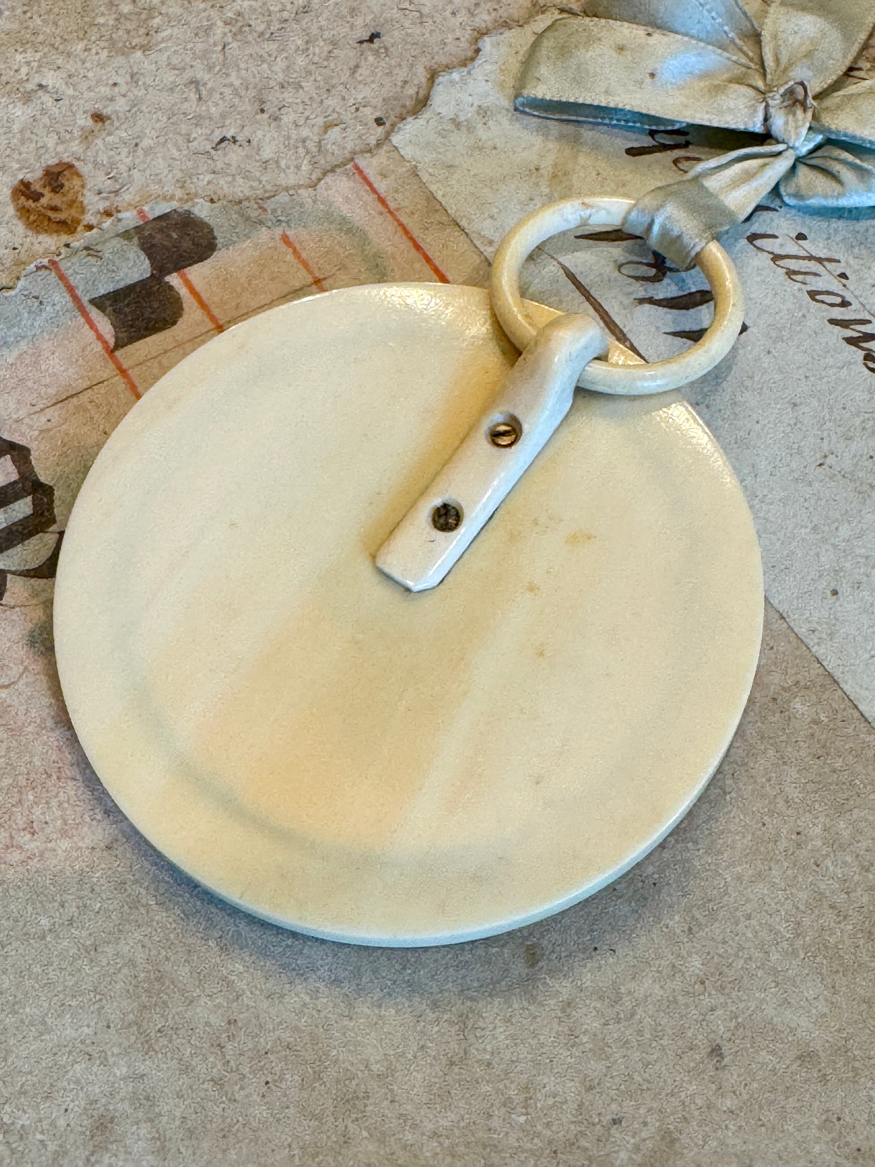 Antique French Cradle Medallion