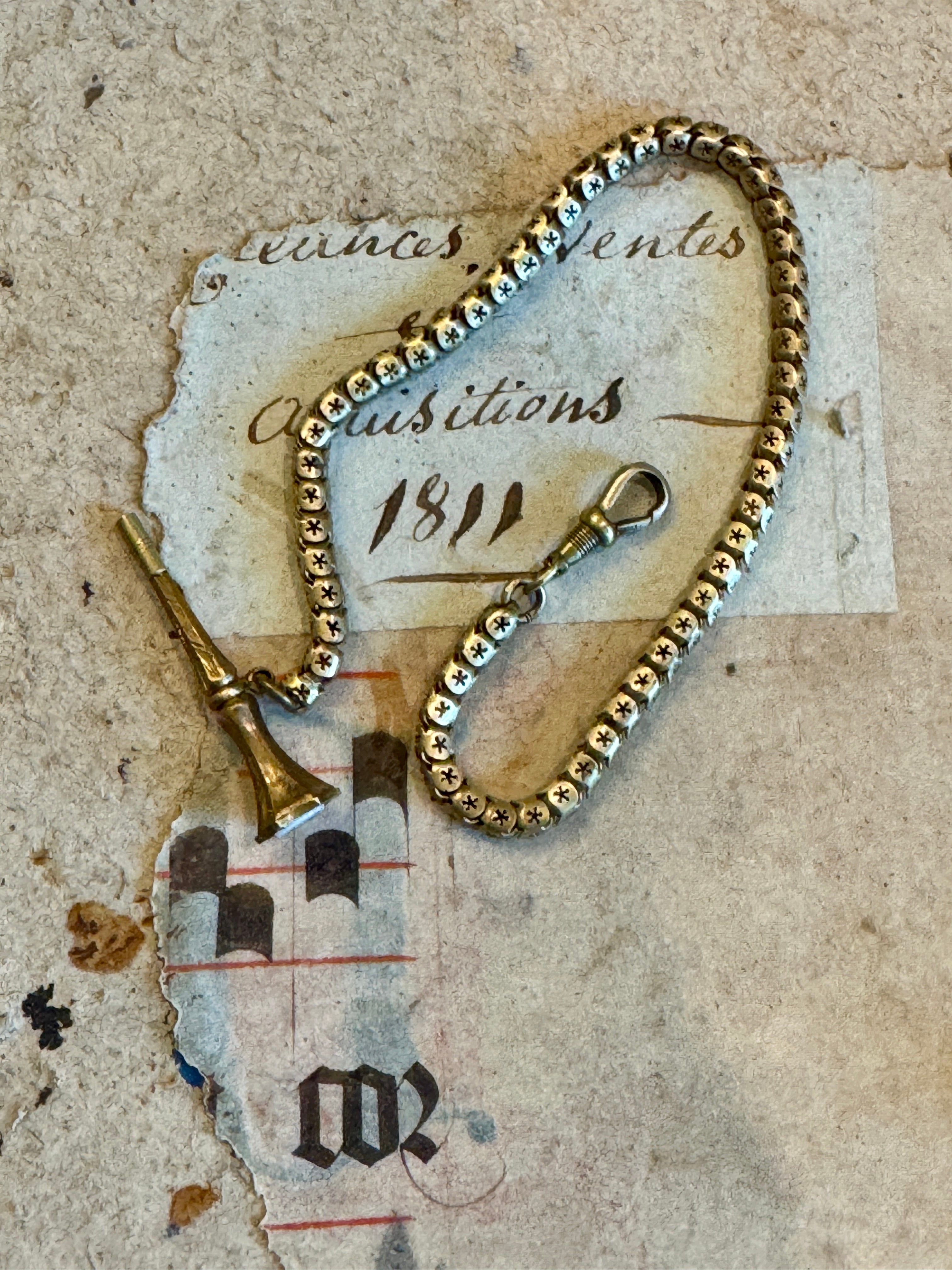 Antique Victorian Rolled Gold Watch FOB/SEAL Chain