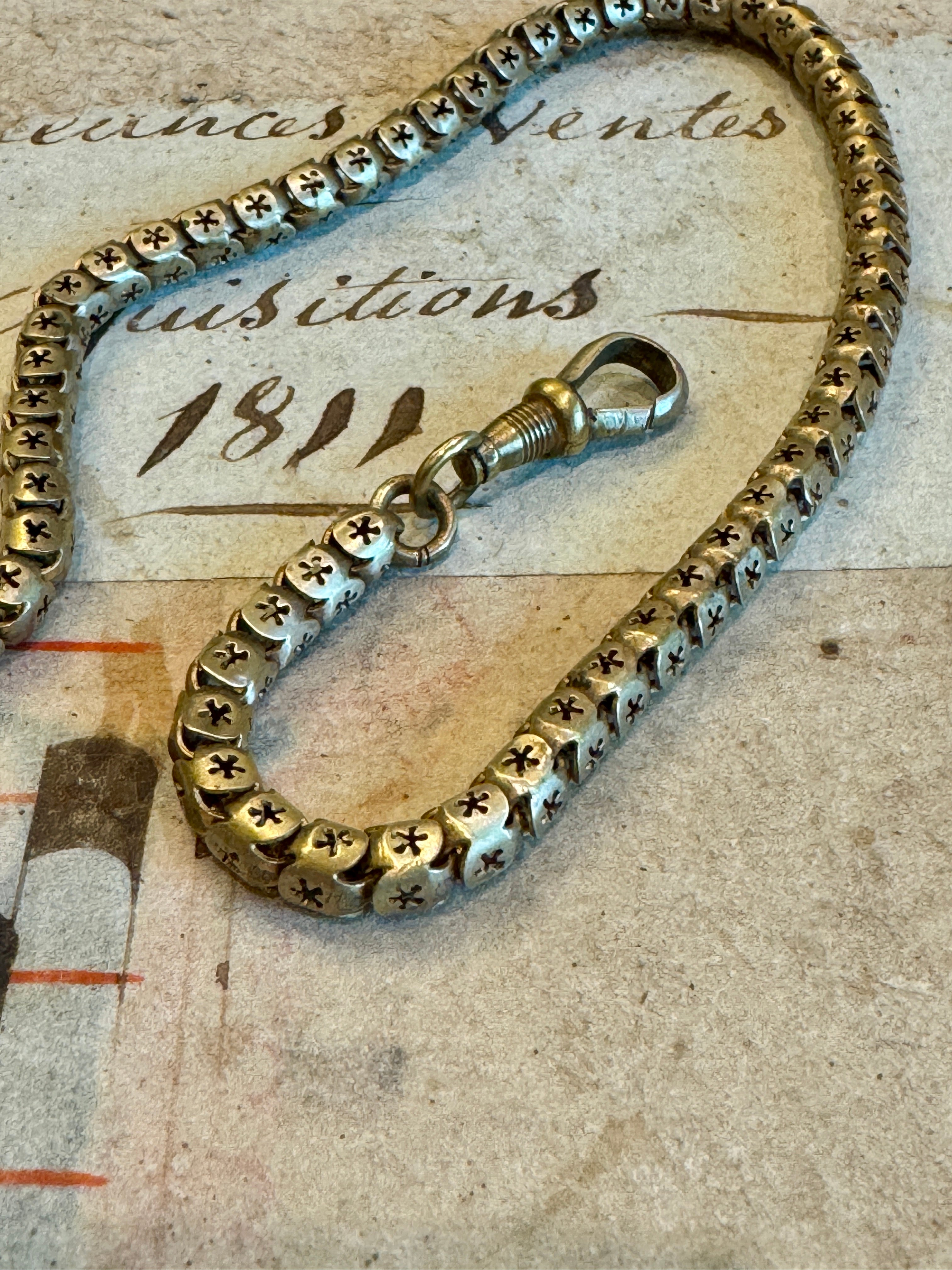 Antique Victorian Rolled Gold Watch FOB/SEAL Chain