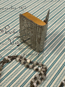 Antique French Communion Box and Rosary