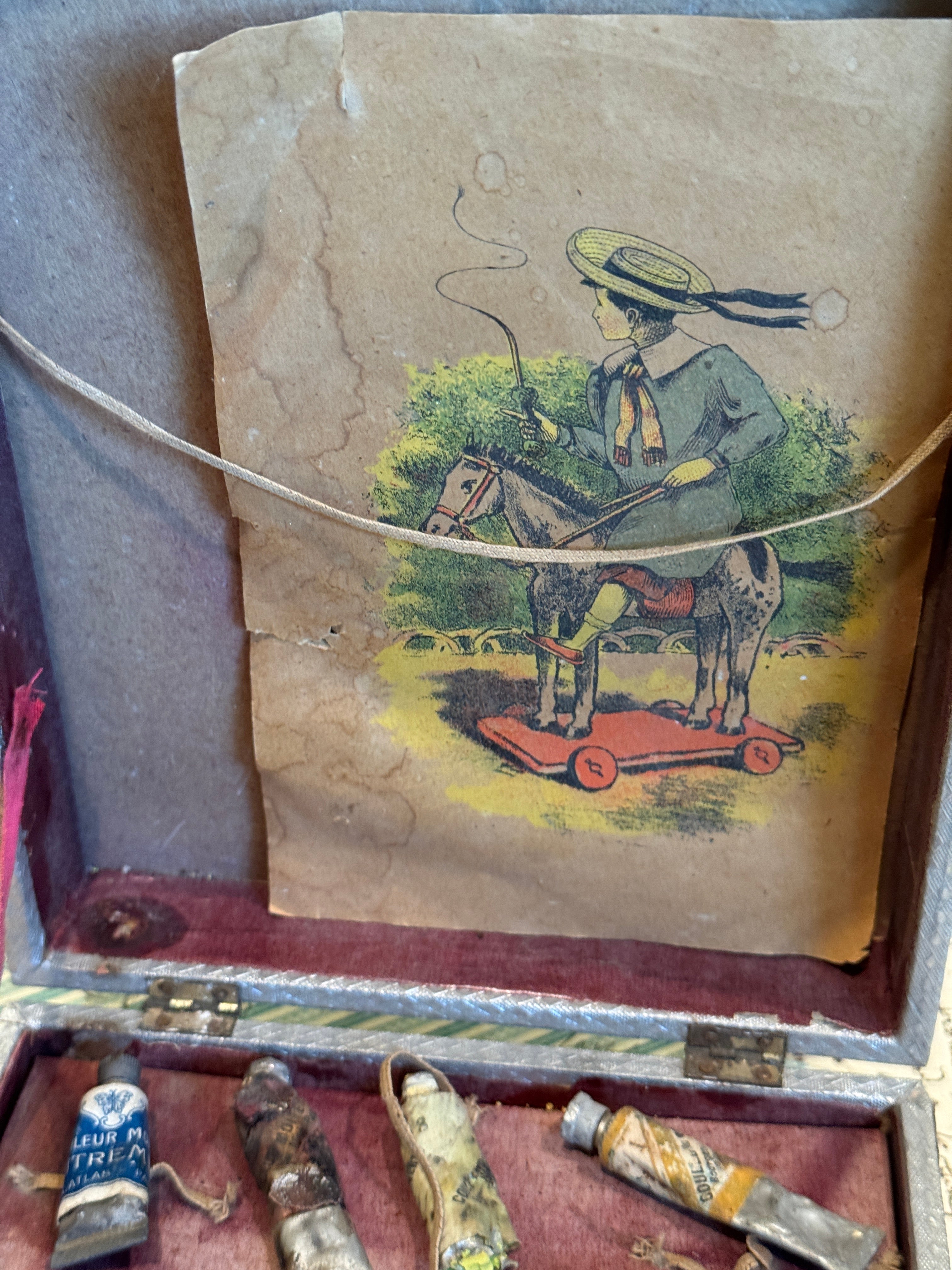 Vintage French PEINTURE Paint Box Set