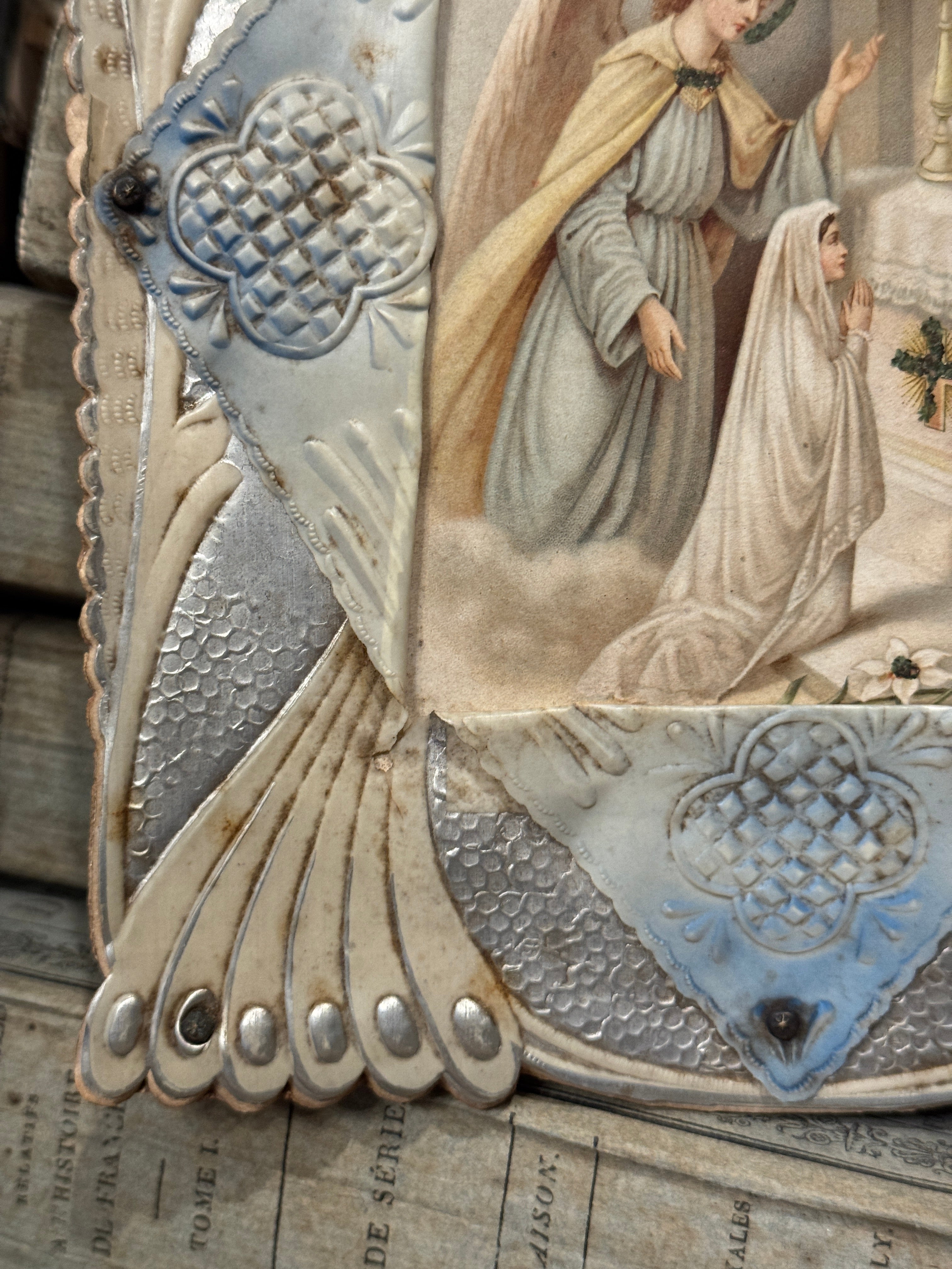 Antique French Religious Frame