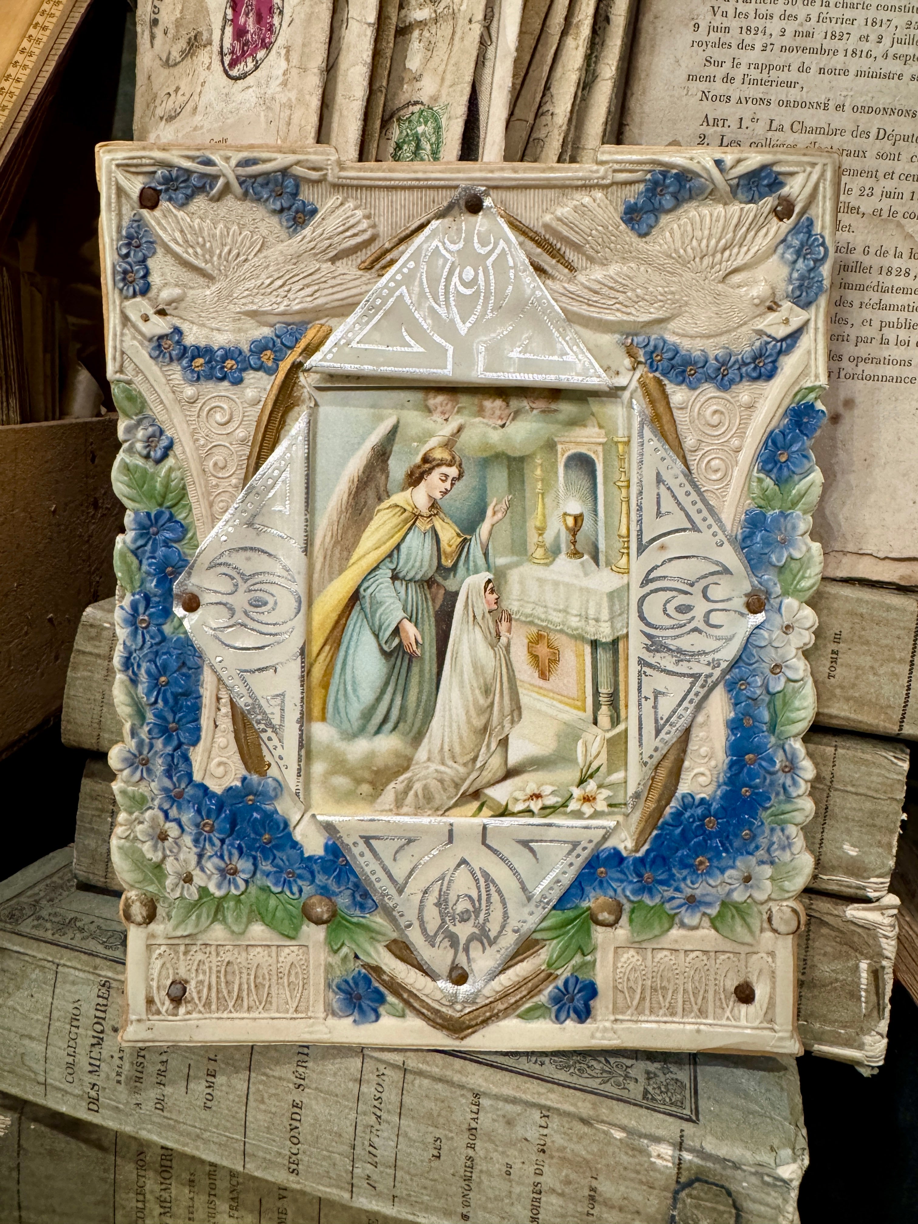 Antique French Religious Frame
