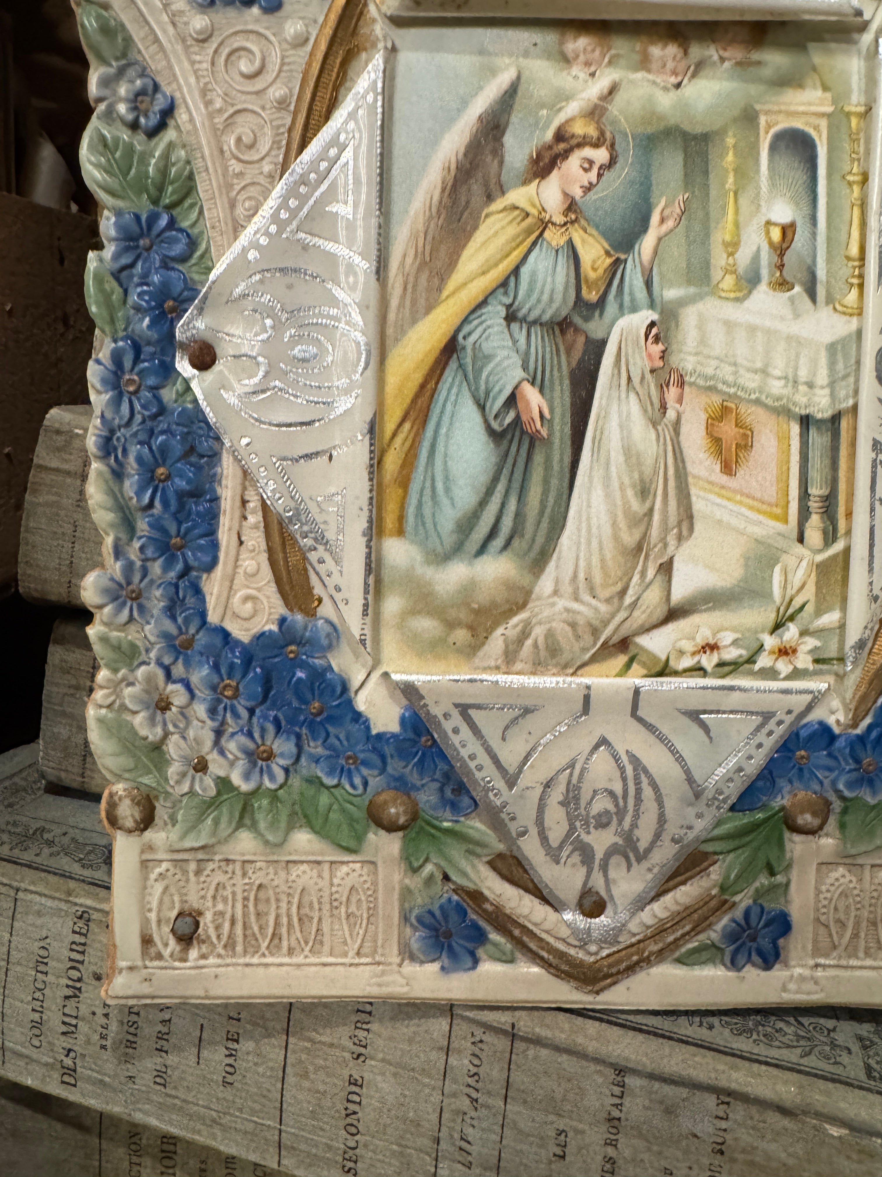 Antique French Religious Frame