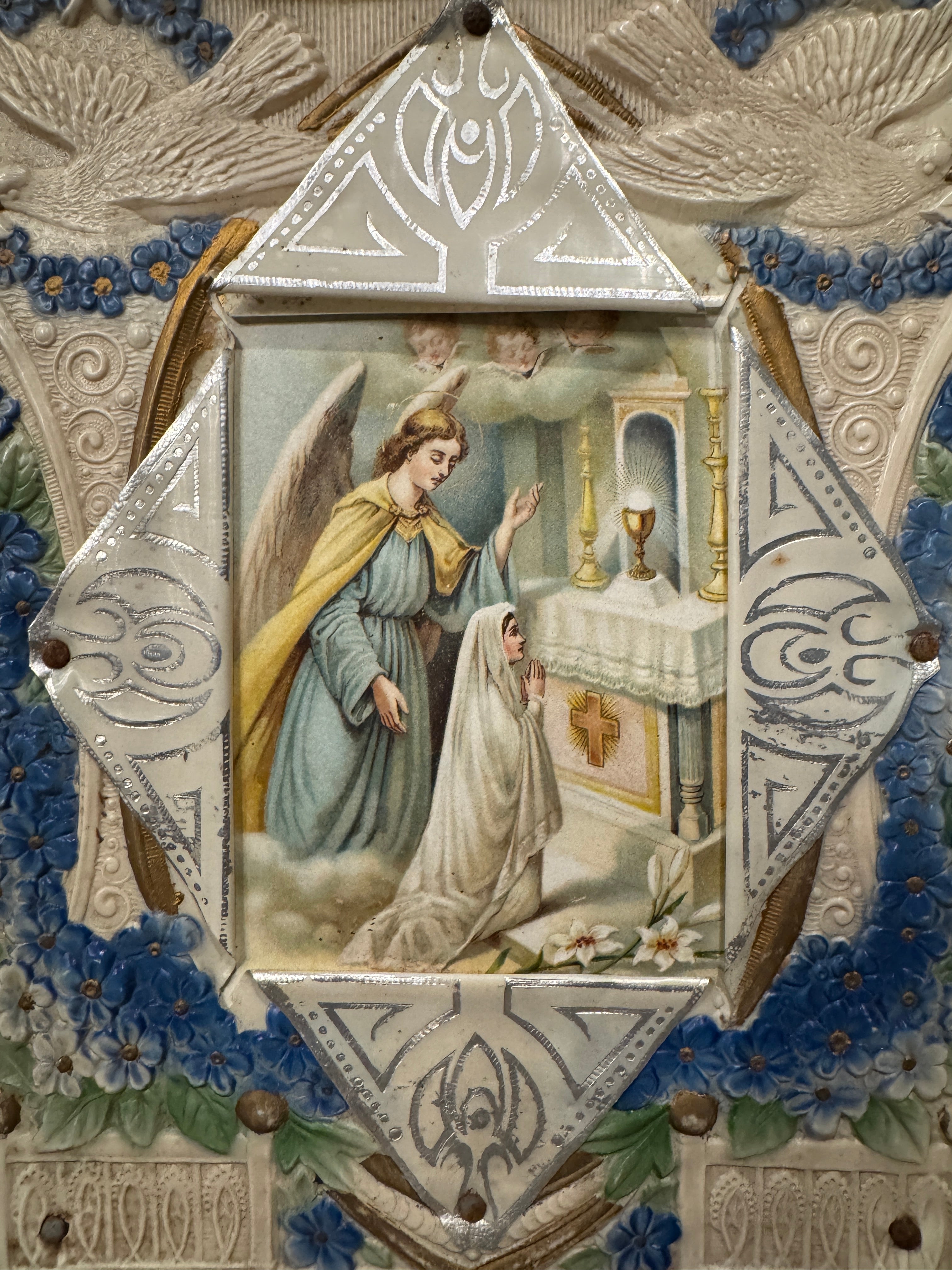 Antique French Religious Frame