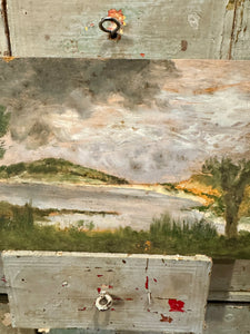 Antique 1800s French Landscape Painting