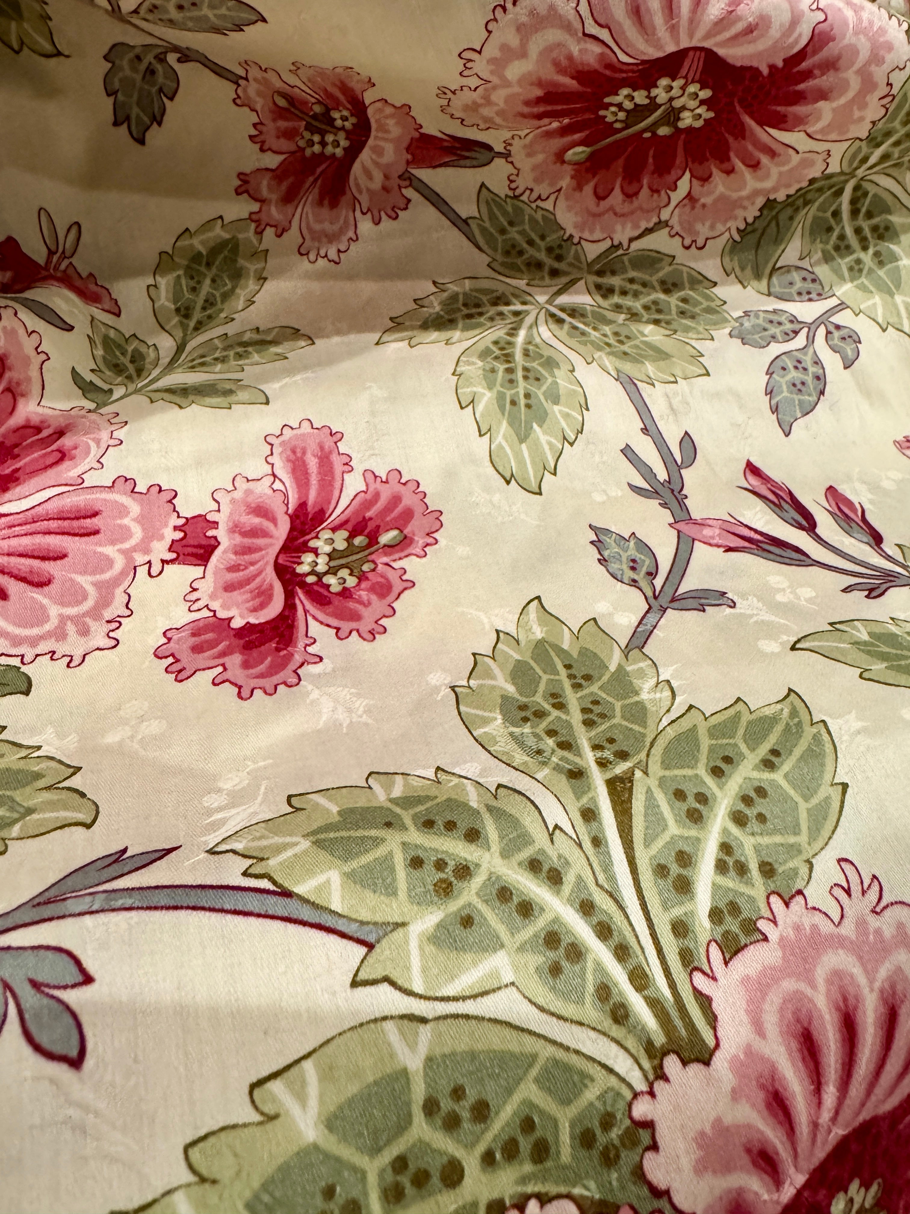 Beautiful French Hibiscus Fabric *