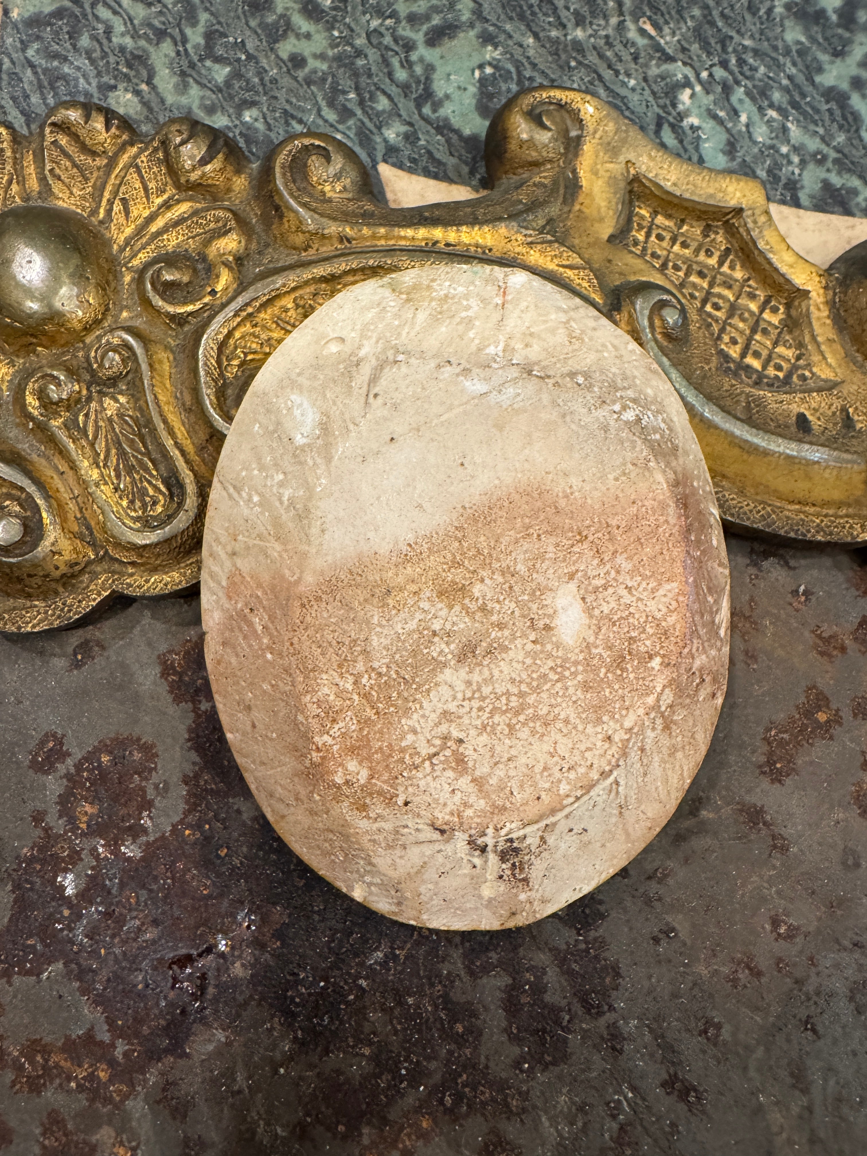 Beautiful 1800s Meerschaum French Religious Icon