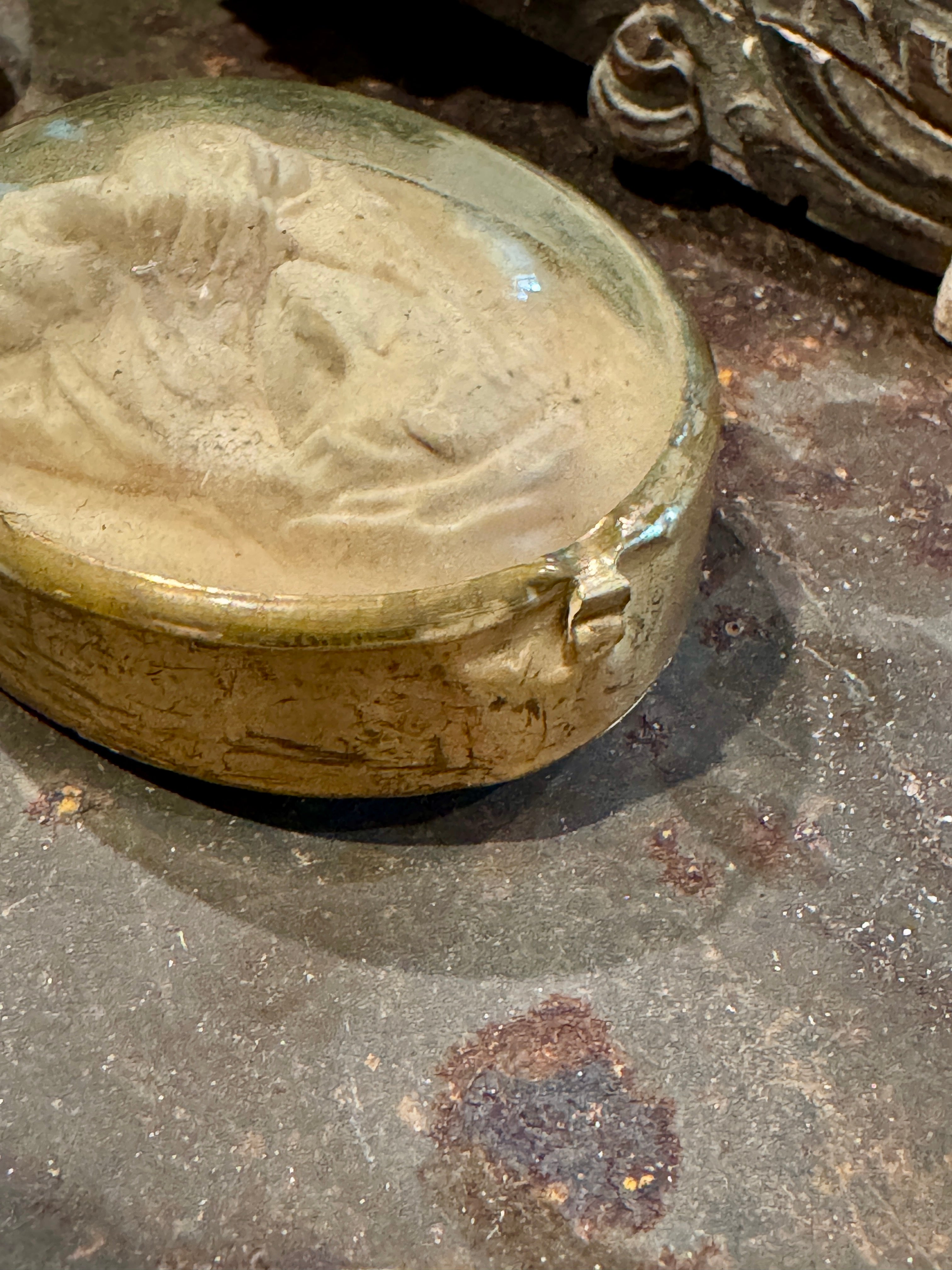 Beautiful Meerschaum 1800s French Religious Icon