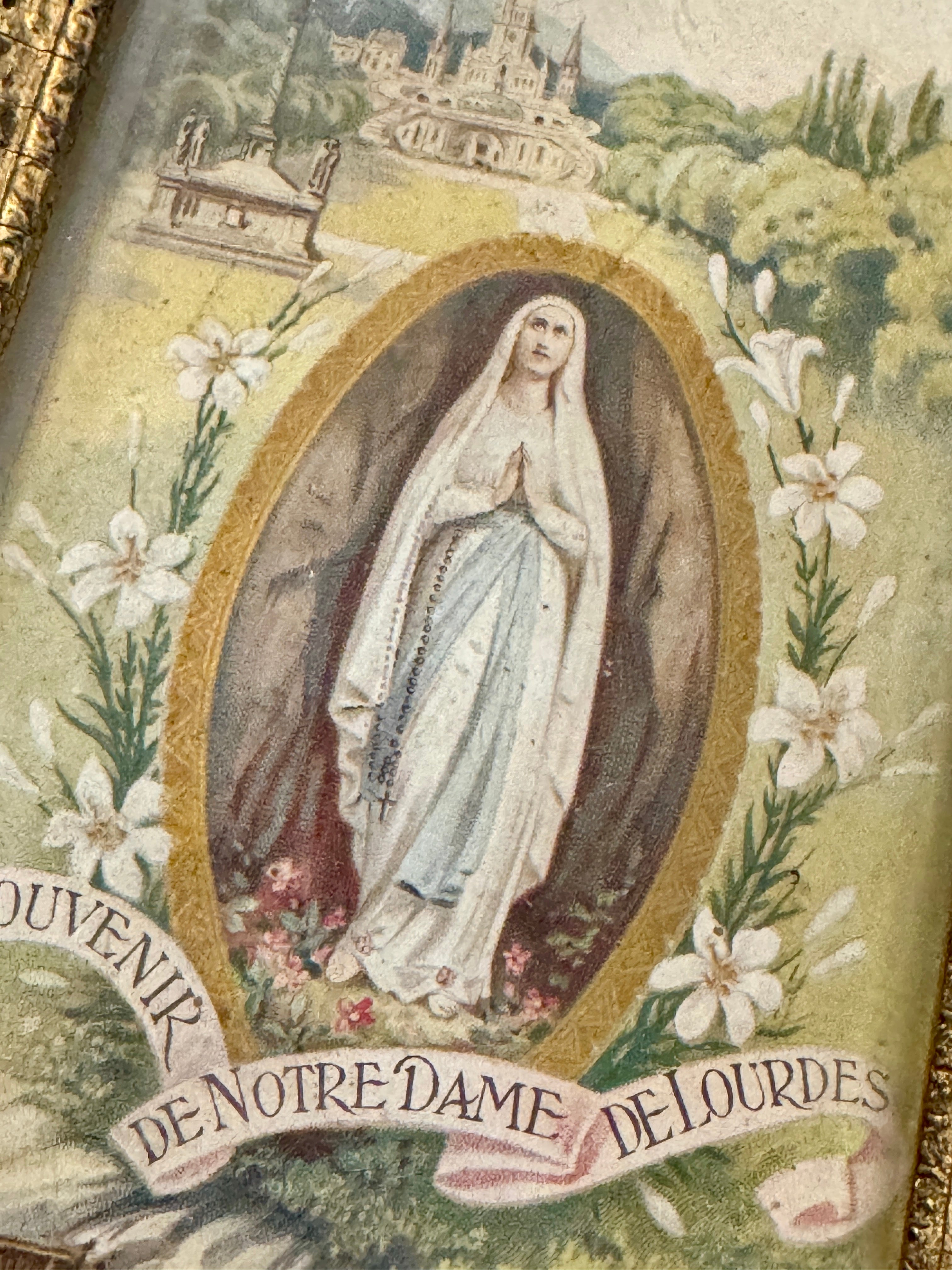 1800s Souvenir De Notre Dame De Lourdes