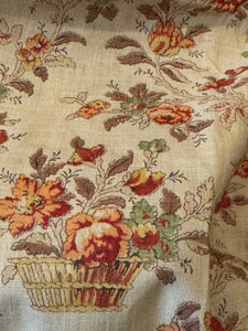 Beautiful French Floral Basket Fabric *